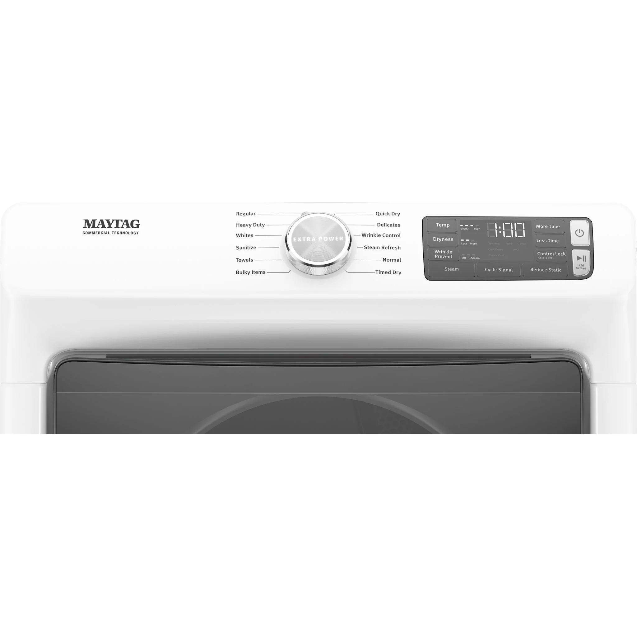 Maytag Front Load Gas Dryer with Extra Power and Quick Dry Cycle - 7.3 cu. ft. -White (MGD6630HW) - Image 14