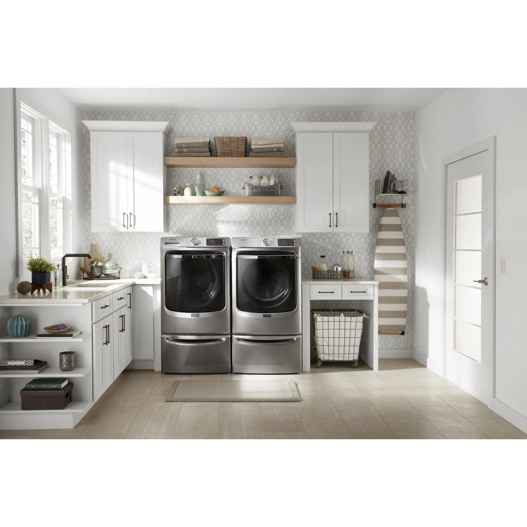 Maytag Smart Front Load Electric Dryer with Extra Power and Advanced Moisture Sensing with industry-exclusive extra moisture sensor - 7.3 cu. ft. -Metallic Slate (YMED8630HC) - Image 11