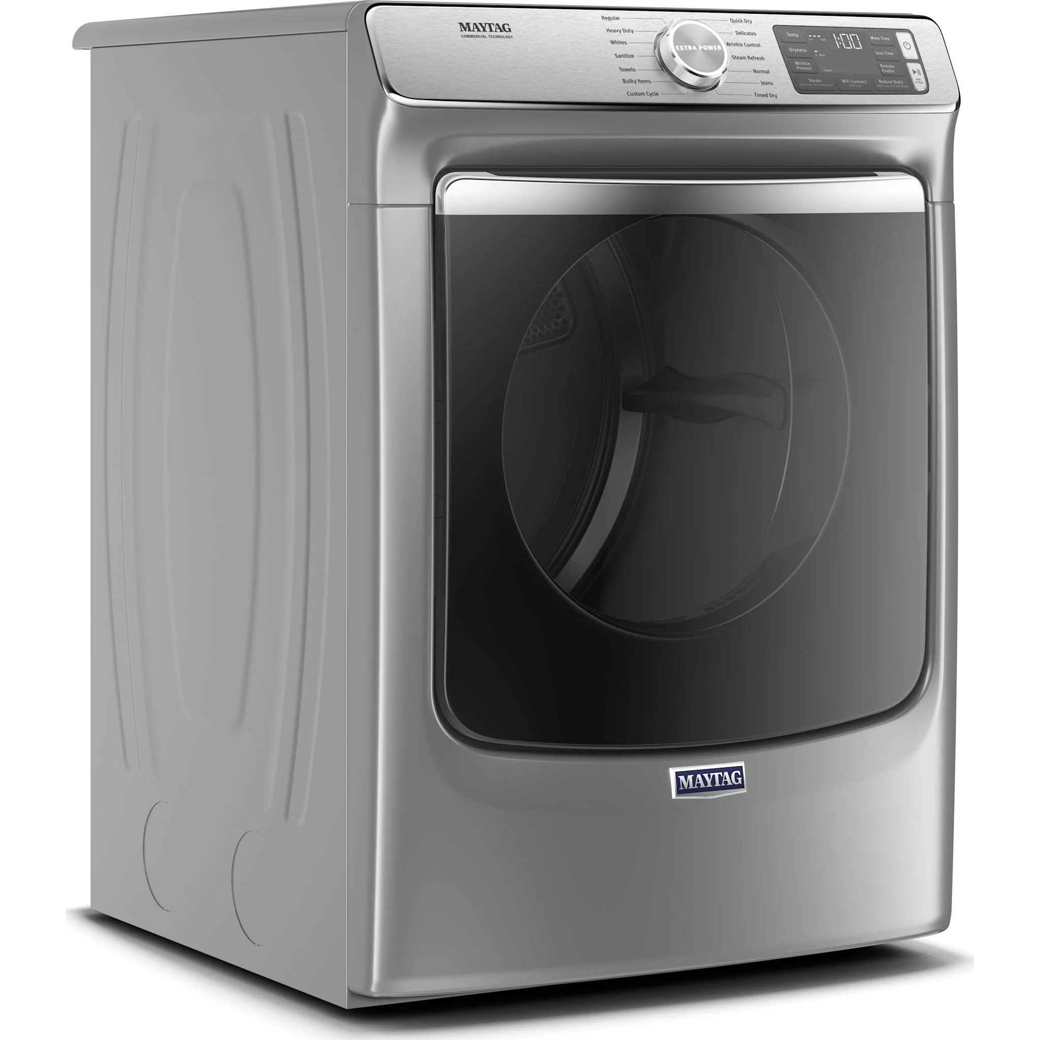 Maytag Smart Front Load Electric Dryer with Extra Power and Advanced Moisture Sensing with industry-exclusive extra moisture sensor - 7.3 cu. ft. -Metallic Slate (YMED8630HC) - Image 2