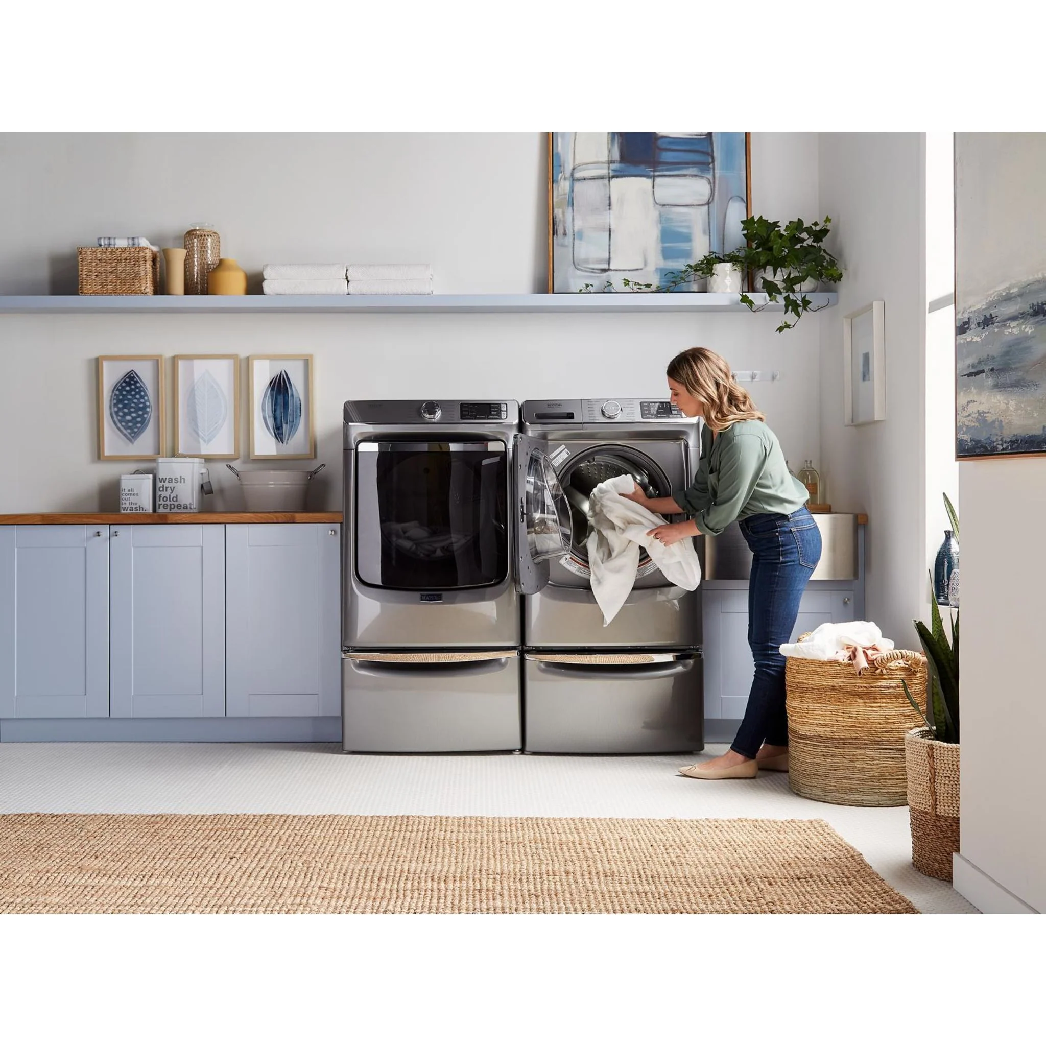 Maytag Smart Front Load Electric Dryer with Extra Power and Advanced Moisture Sensing with industry-exclusive extra moisture sensor - 7.3 cu. ft. -Metallic Slate (YMED8630HC) - Image 20