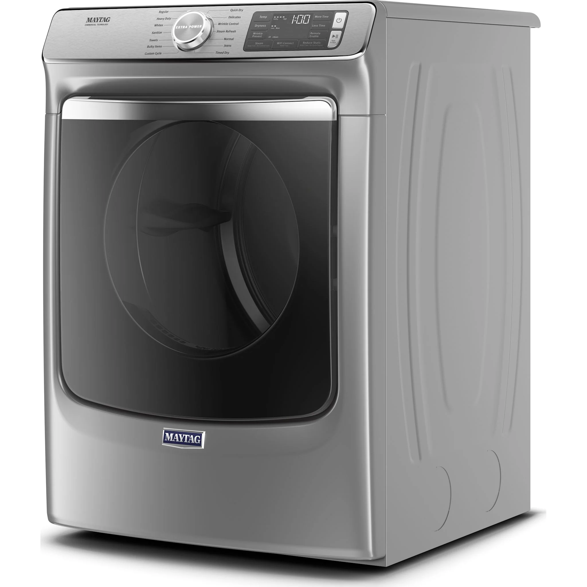 Maytag Smart Front Load Electric Dryer with Extra Power and Advanced Moisture Sensing with industry-exclusive extra moisture sensor - 7.3 cu. ft. -Metallic Slate (YMED8630HC) - Image 3