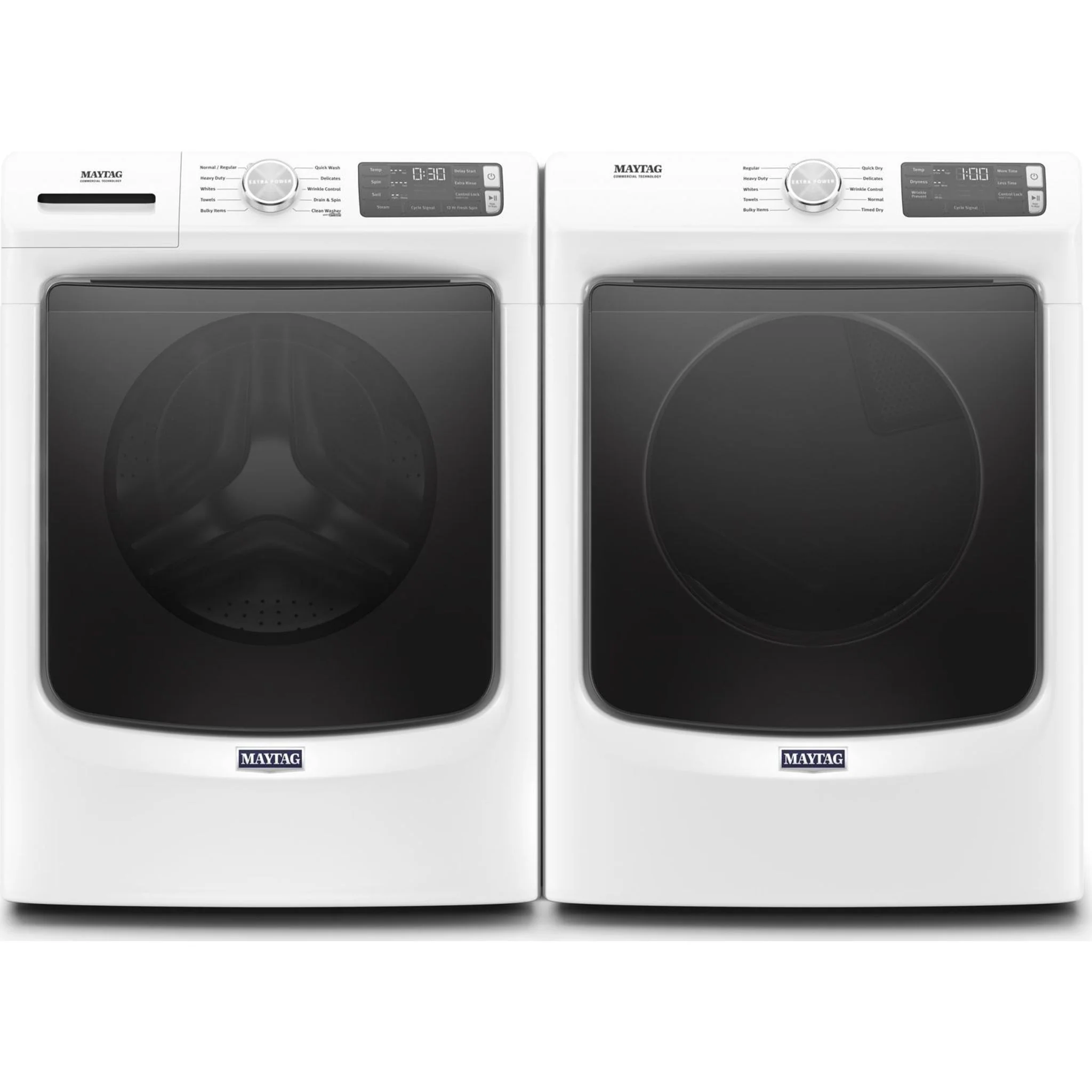 Maytag Front Load Gas Dryer with Extra Power and Quick Dry cycle - 7.3 cu. ft. -White (MGD5630HW) - Image 12