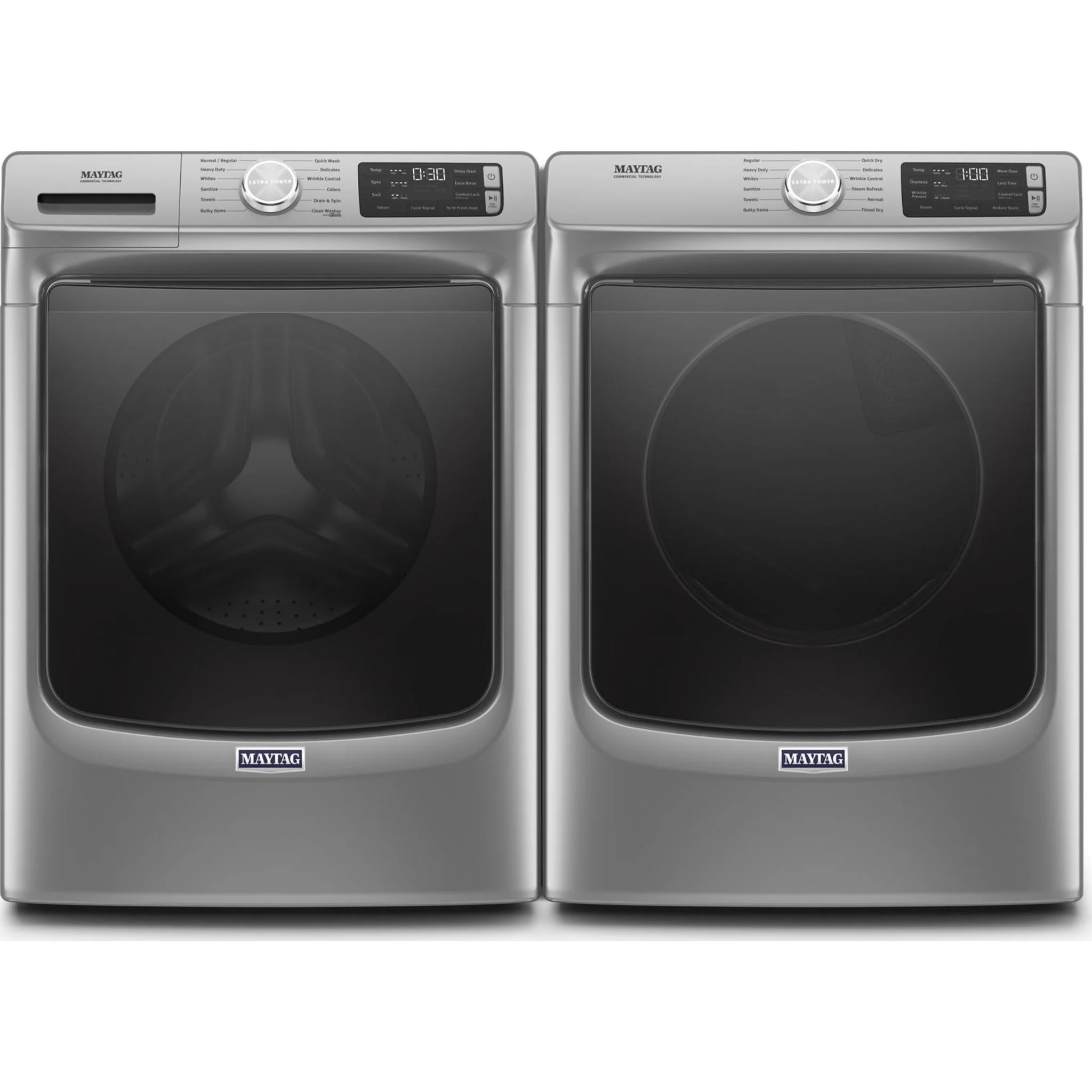 Maytag Front Load Gas Dryer with Extra Power and Quick Dry Cycle - 7.3 cu. ft. -Metallic Slate (MGD6630HC) - Image 13