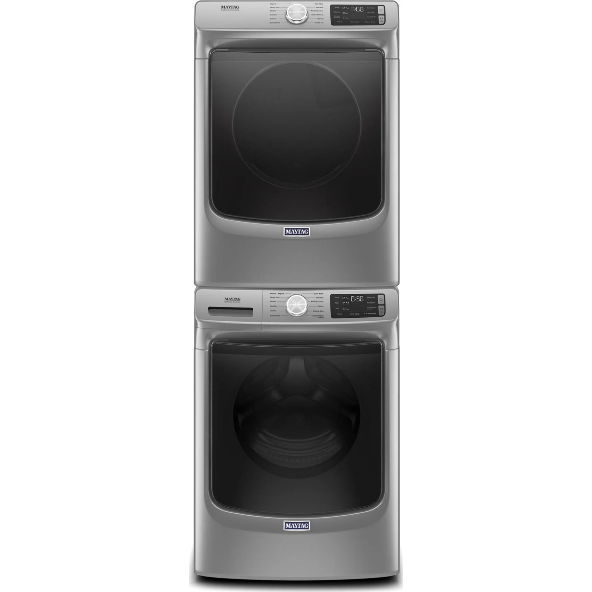 Maytag Front Load Gas Dryer with Extra Power and Quick Dry Cycle - 7.3 cu. ft. -Metallic Slate (MGD6630HC) - Image 4