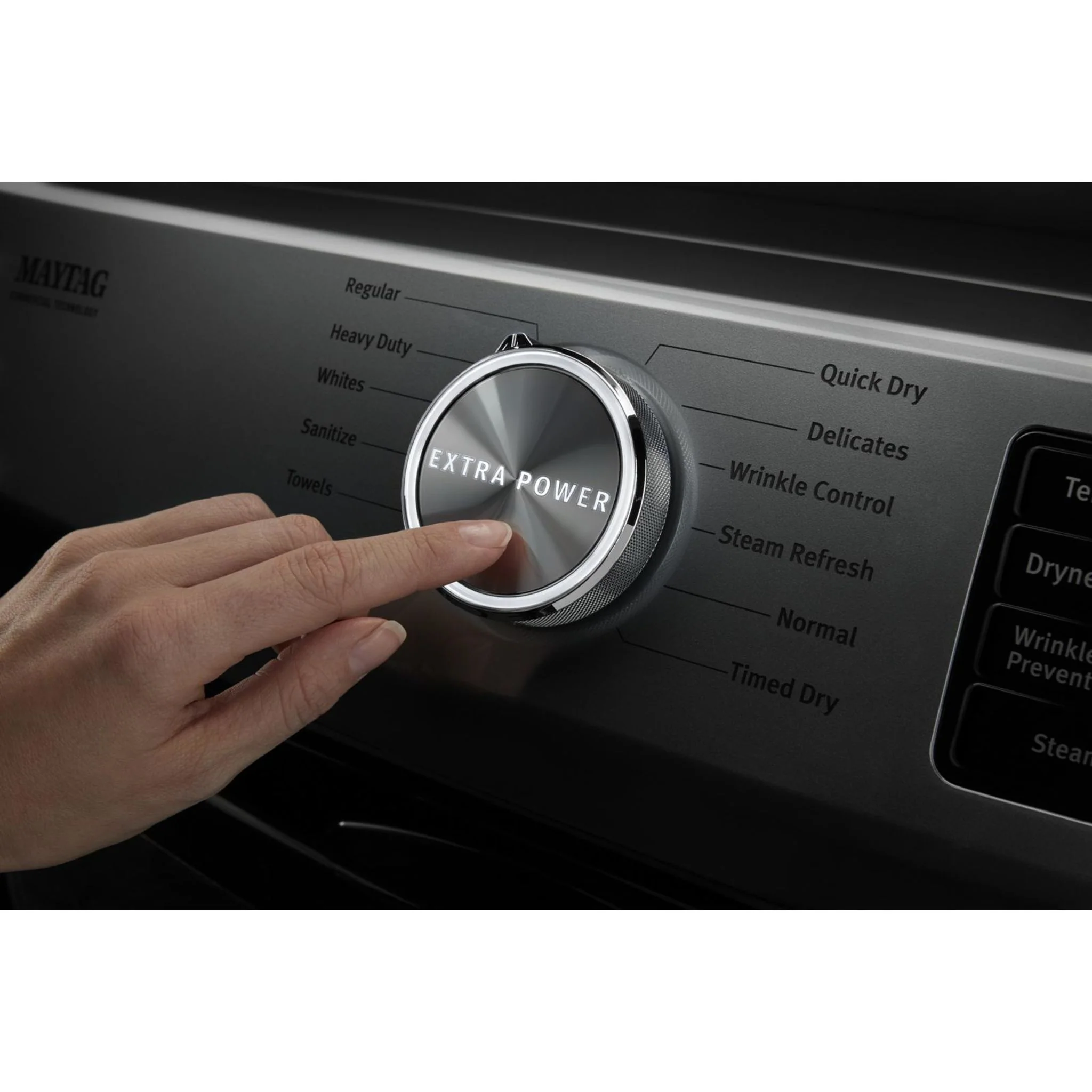 Maytag Front Load Gas Dryer with Extra Power and Quick Dry Cycle - 7.3 cu. ft. -Metallic Slate (MGD6630HC) - Image 8