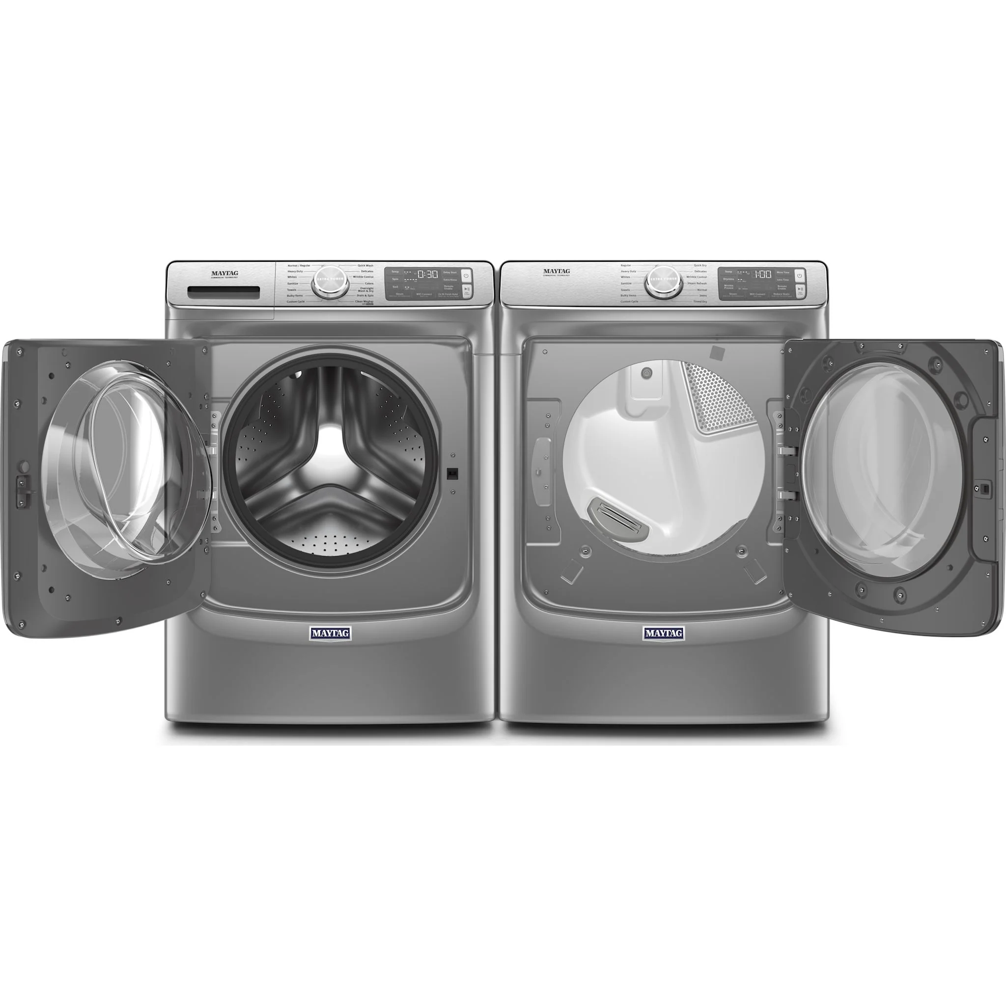 Maytag Smart Front Load Gas Dryer with Extra Power and Advanced Moisture Sensing with industry-exclusive extra moisture sensor - 7.3 cu. ft. -Metallic Slate (MGD8630HC) - Image 12