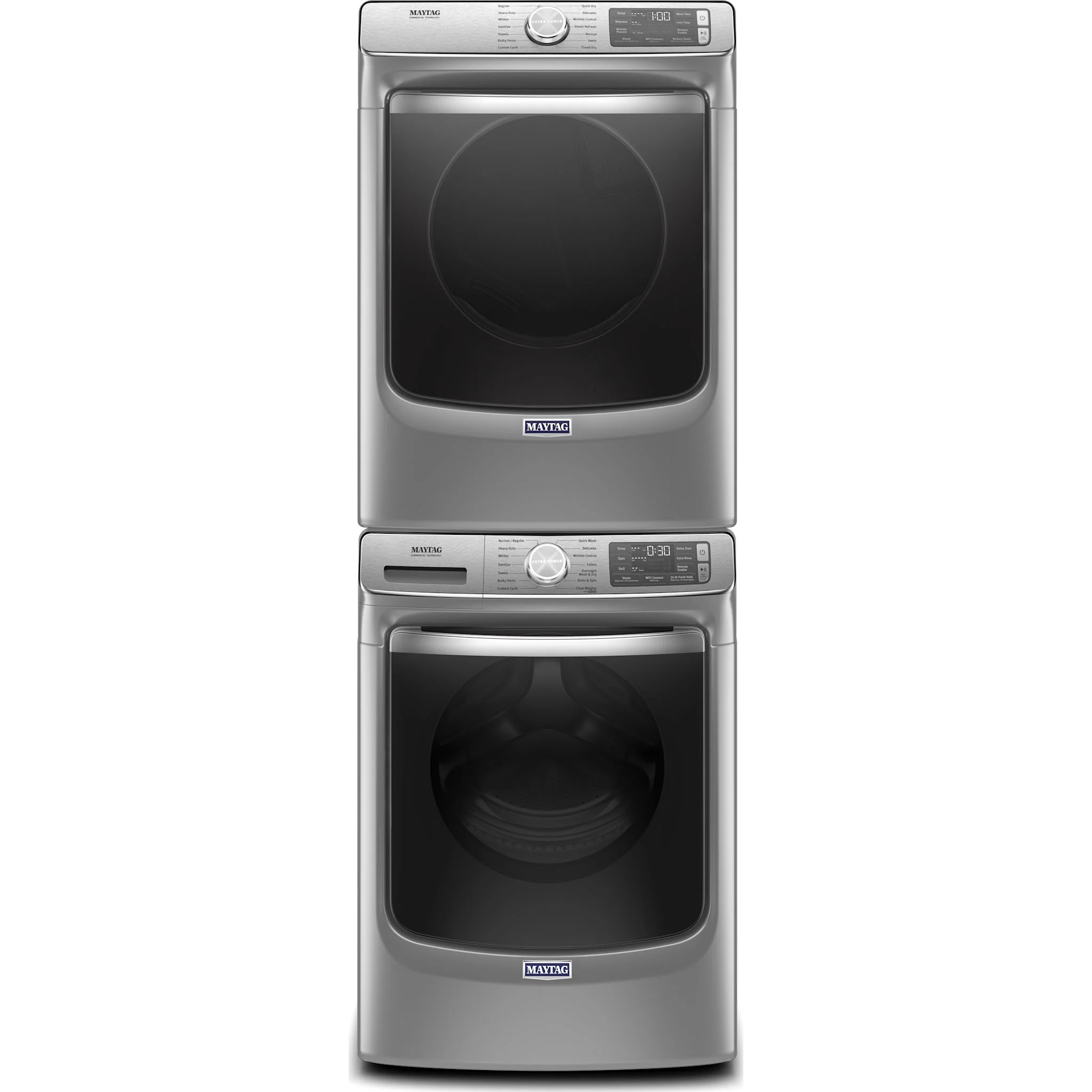 Maytag Smart Front Load Gas Dryer with Extra Power and Advanced Moisture Sensing with industry-exclusive extra moisture sensor - 7.3 cu. ft. -Metallic Slate (MGD8630HC) - Image 15