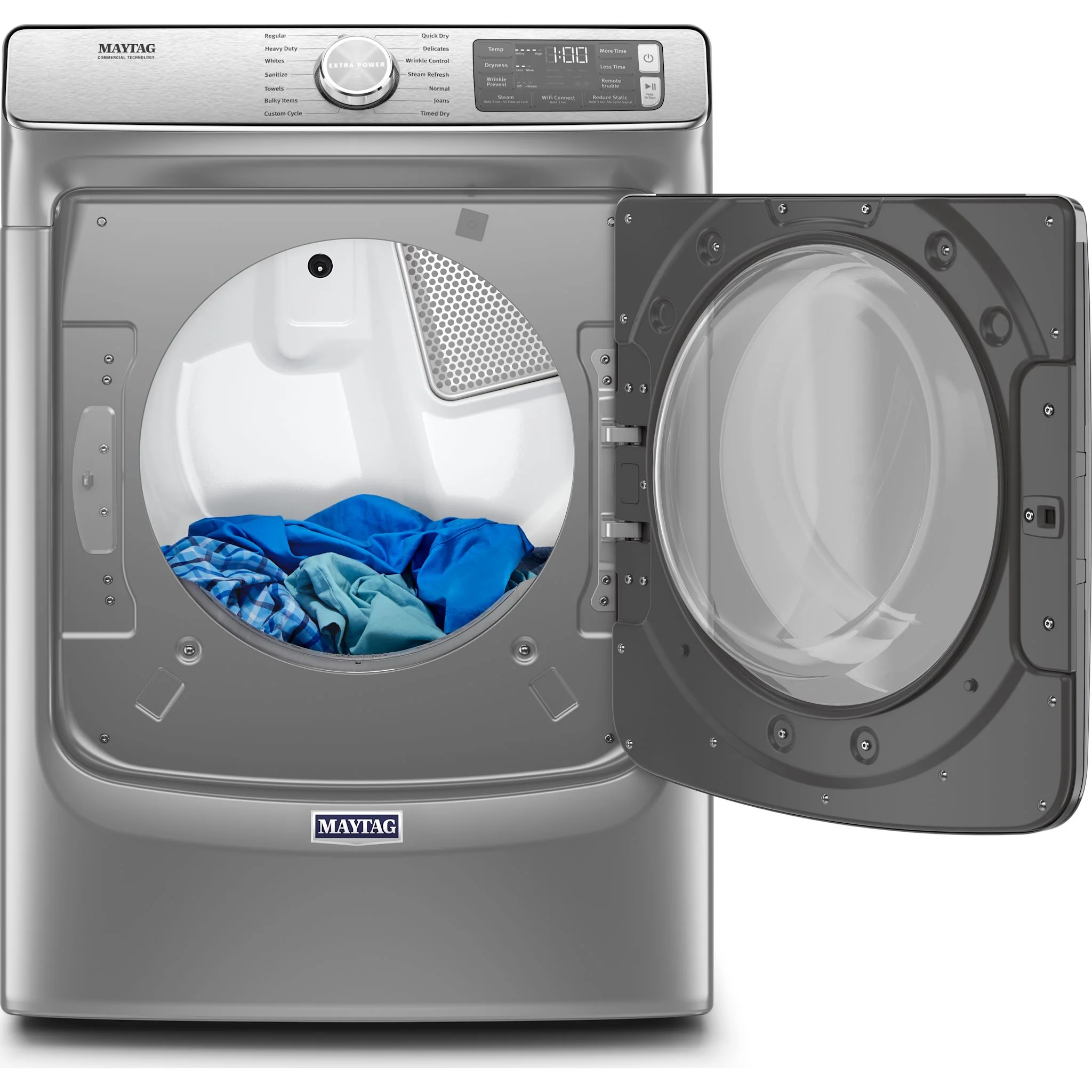 Maytag Smart Front Load Gas Dryer with Extra Power and Advanced Moisture Sensing with industry-exclusive extra moisture sensor - 7.3 cu. ft. -Metallic Slate (MGD8630HC) - Image 5
