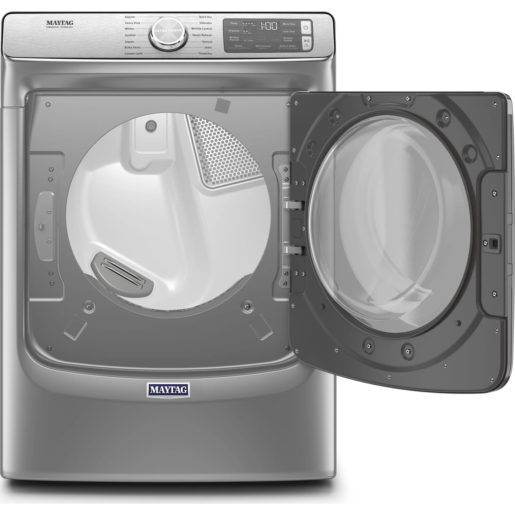 Maytag Smart Front Load Gas Dryer with Extra Power and Advanced Moisture Sensing with industry-exclusive extra moisture sensor - 7.3 cu. ft. -Metallic Slate (MGD8630HC) - Image 6