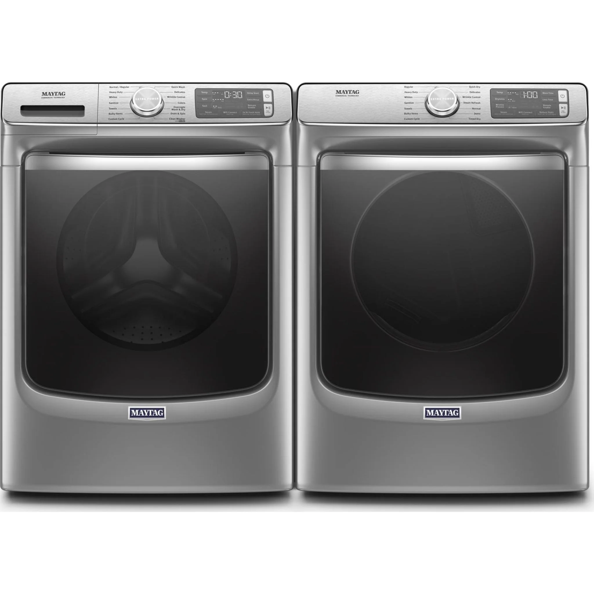Maytag Smart Front Load Gas Dryer with Extra Power and Advanced Moisture Sensing with industry-exclusive extra moisture sensor - 7.3 cu. ft. -Metallic Slate (MGD8630HC) - Image 8