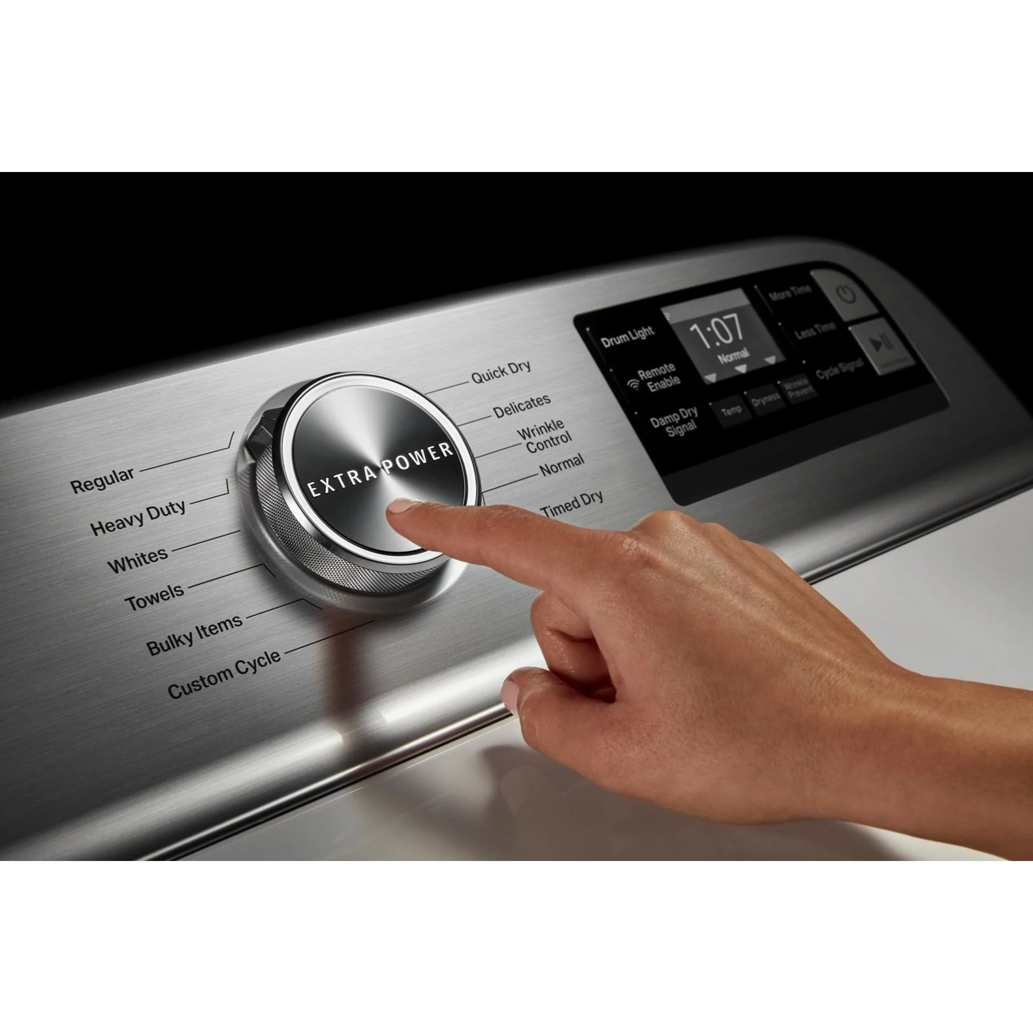 Maytag Smart Top Load Electric Dryer with Extra Power Button - 7.4 cu.ft. - White (YMED6230HW) - Image 19