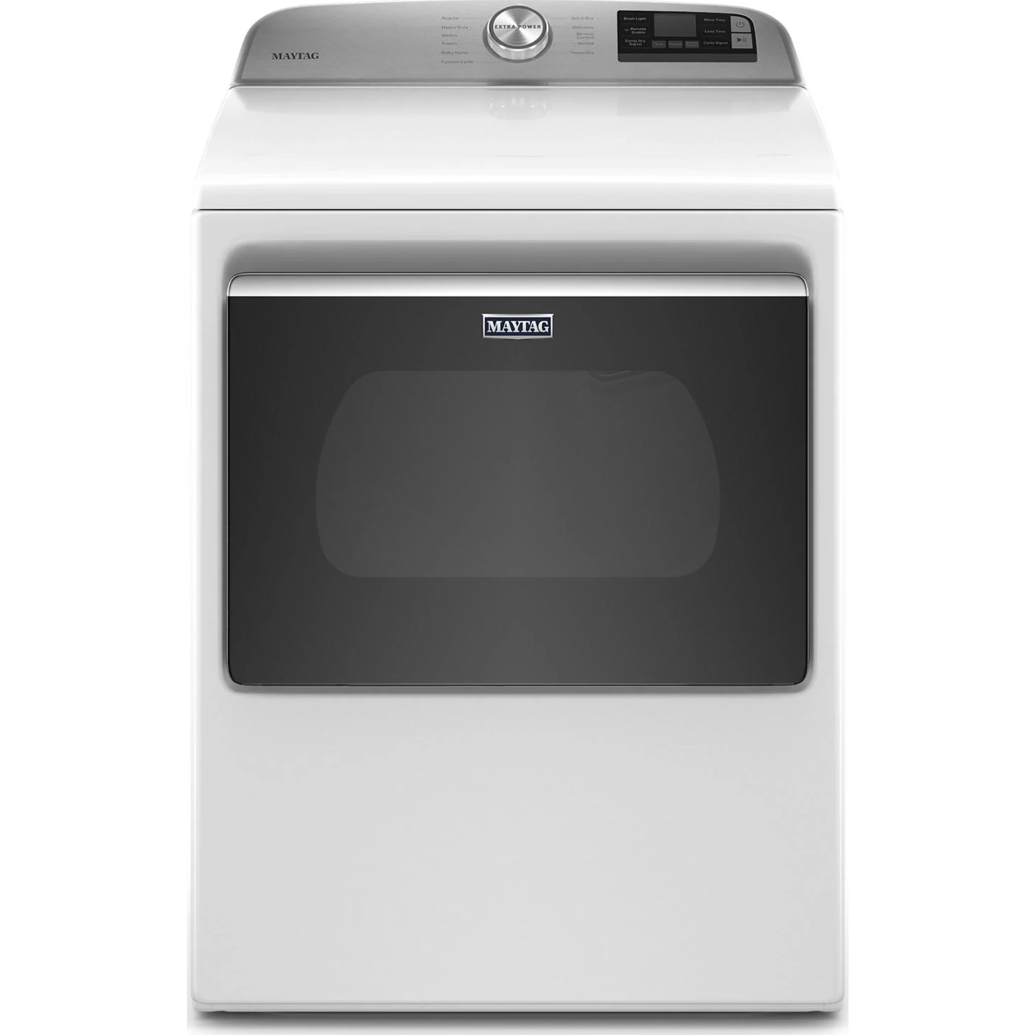 Maytag Smart Top Load Electric Dryer with Extra Power Button - 7.4 cu.ft. - White (YMED6230HW) - Image 2