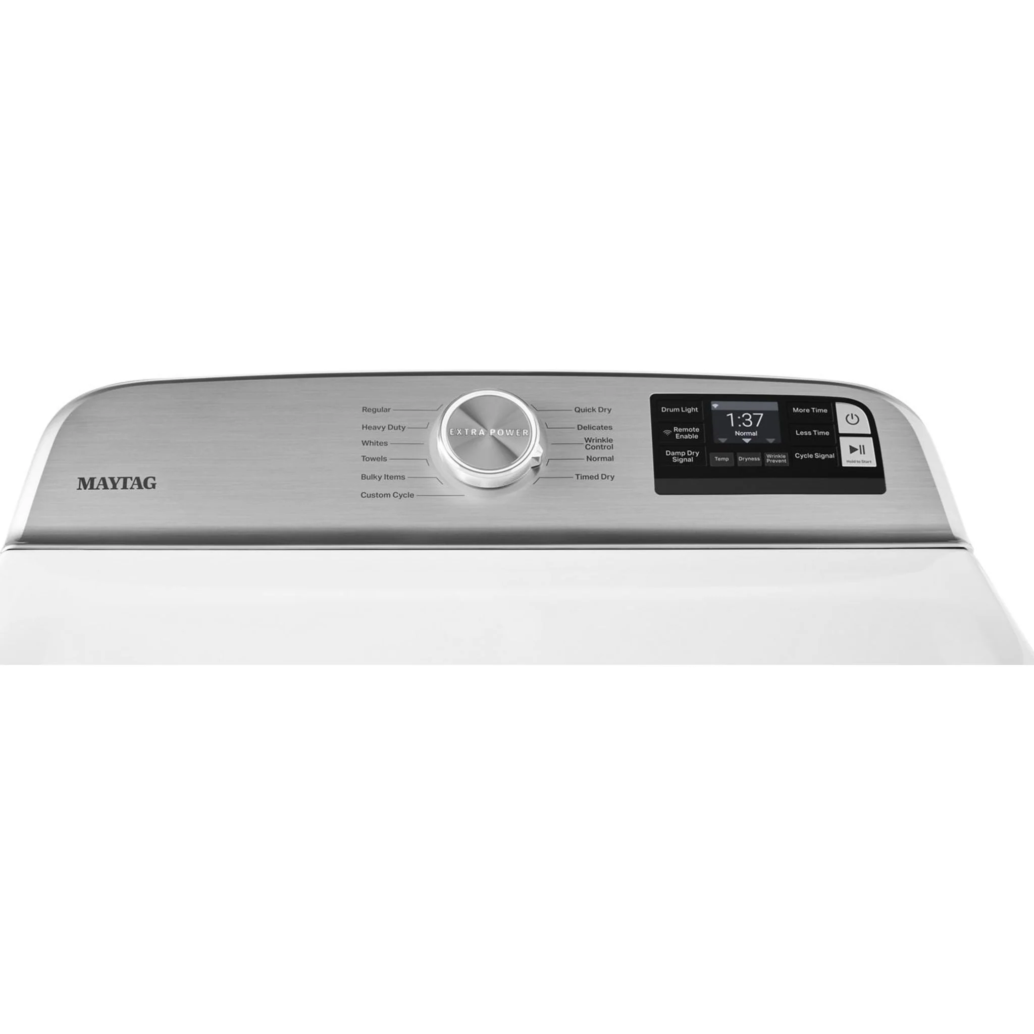 Maytag Smart Top Load Electric Dryer with Extra Power Button - 7.4 cu.ft. - White (YMED6230HW) - Image 34