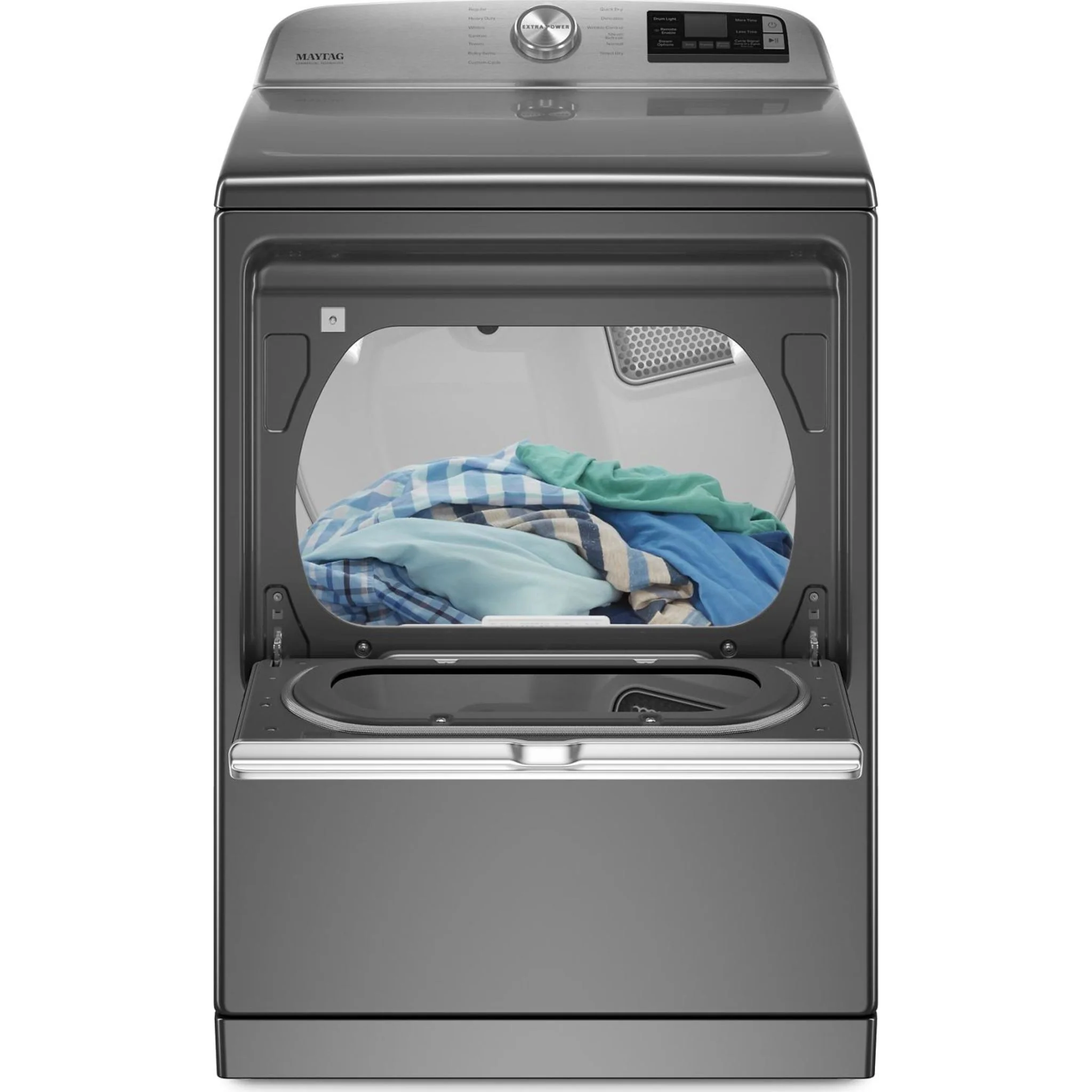 Maytag Smart Top Load Electric Dryer with Extra Power Button - 7.4 cu.ft. - Metallic Slate (YMED7230HC) - Image 11