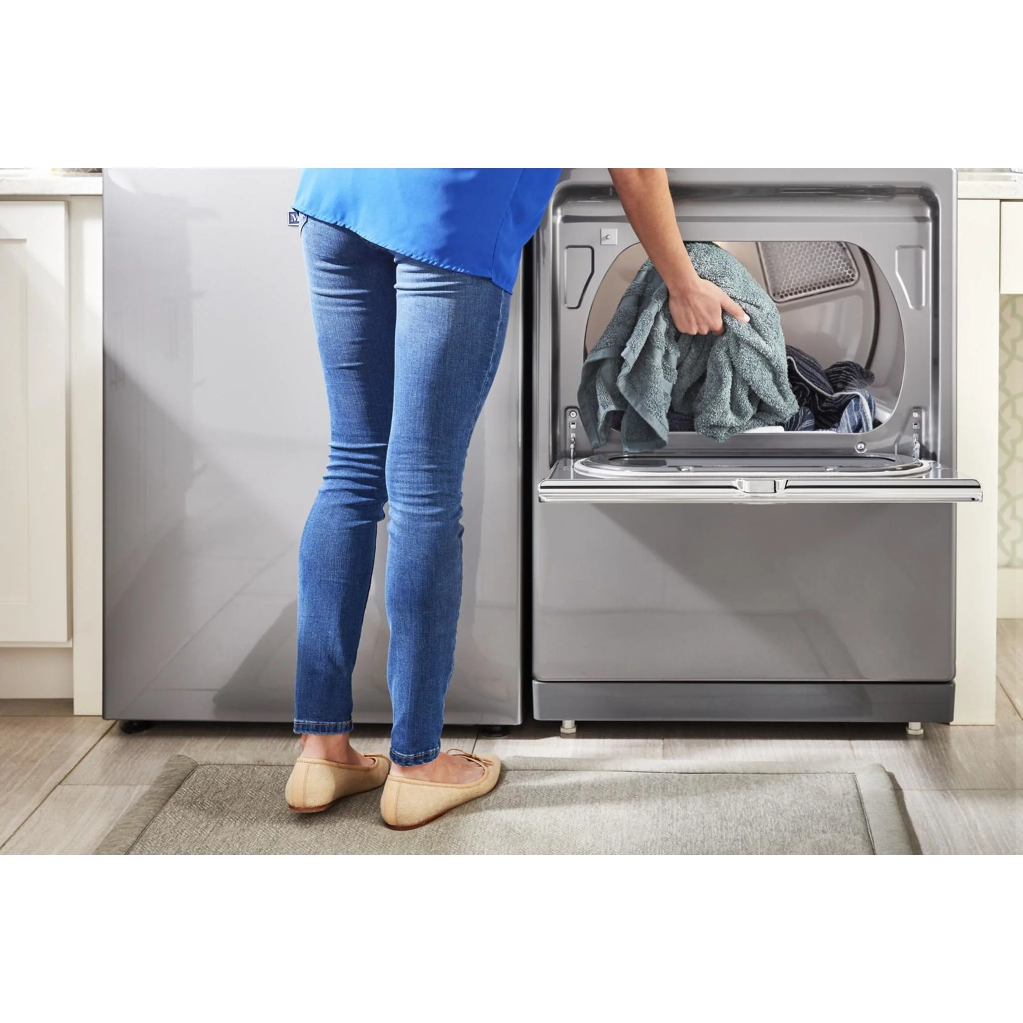 Maytag Smart Top Load Electric Dryer with Extra Power Button - 7.4 cu.ft. - Metallic Slate (YMED7230HC) - Image 16