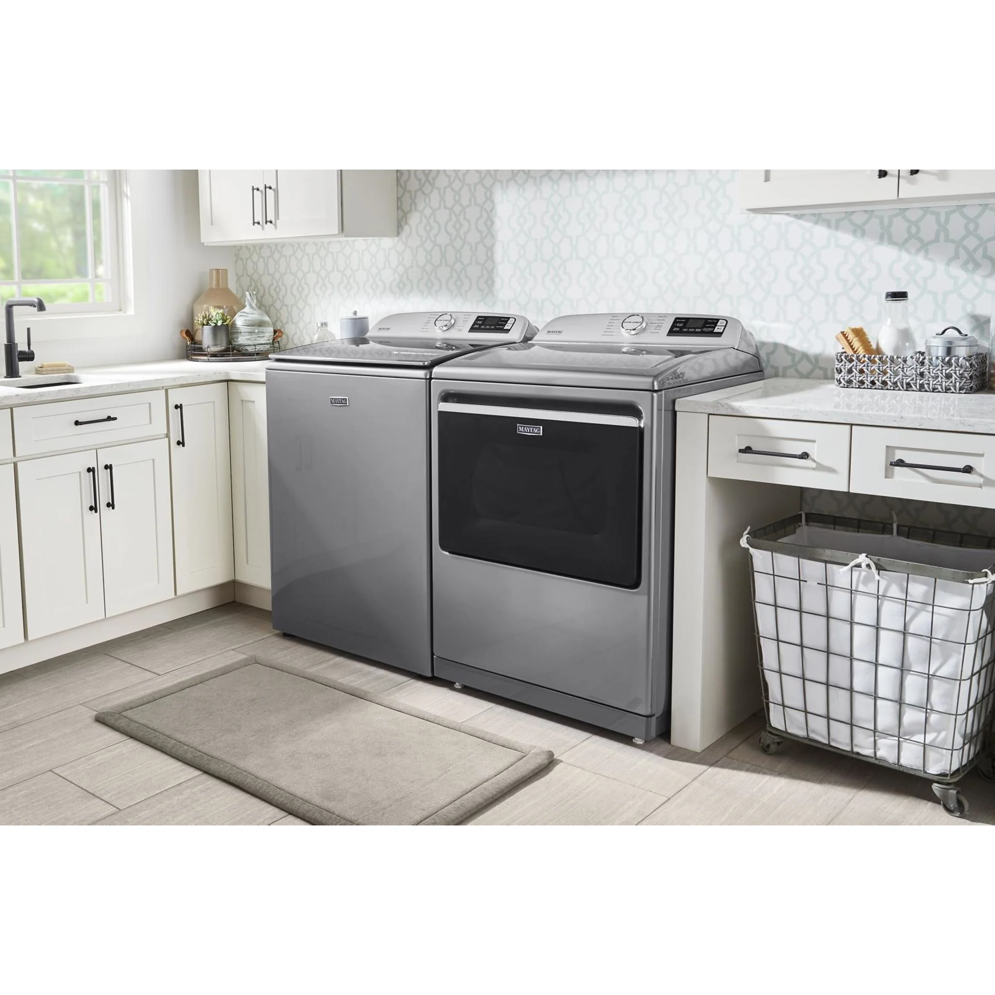 Maytag Smart Top Load Electric Dryer with Extra Power Button - 7.4 cu.ft. - Metallic Slate (YMED7230HC) - Image 19