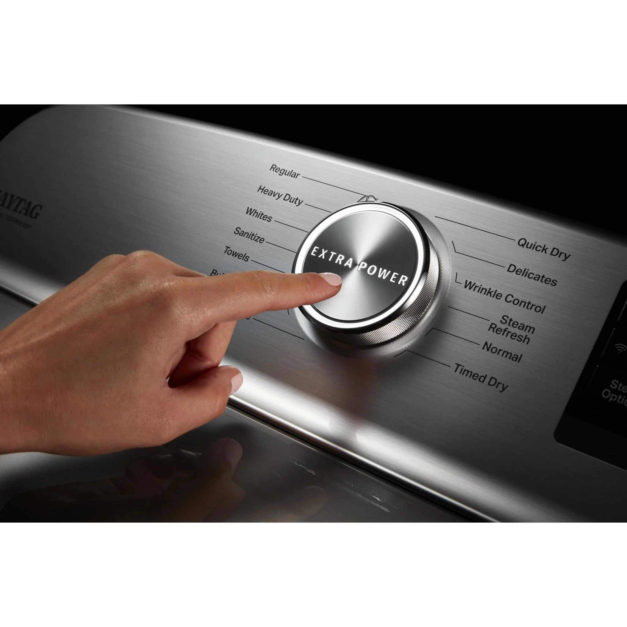 Maytag Smart Top Load Electric Dryer with Extra Power Button - 7.4 cu.ft. - Metallic Slate (YMED7230HC) - Image 30