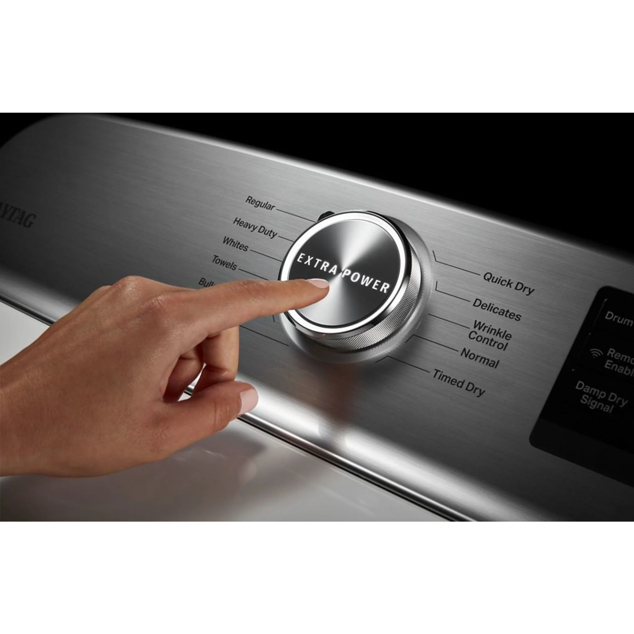 Maytag Smart Top Load Electric Dryer with Extra Power Button - 7.4 cu.ft. - Metallic Slate (YMED7230HC) - Image 38