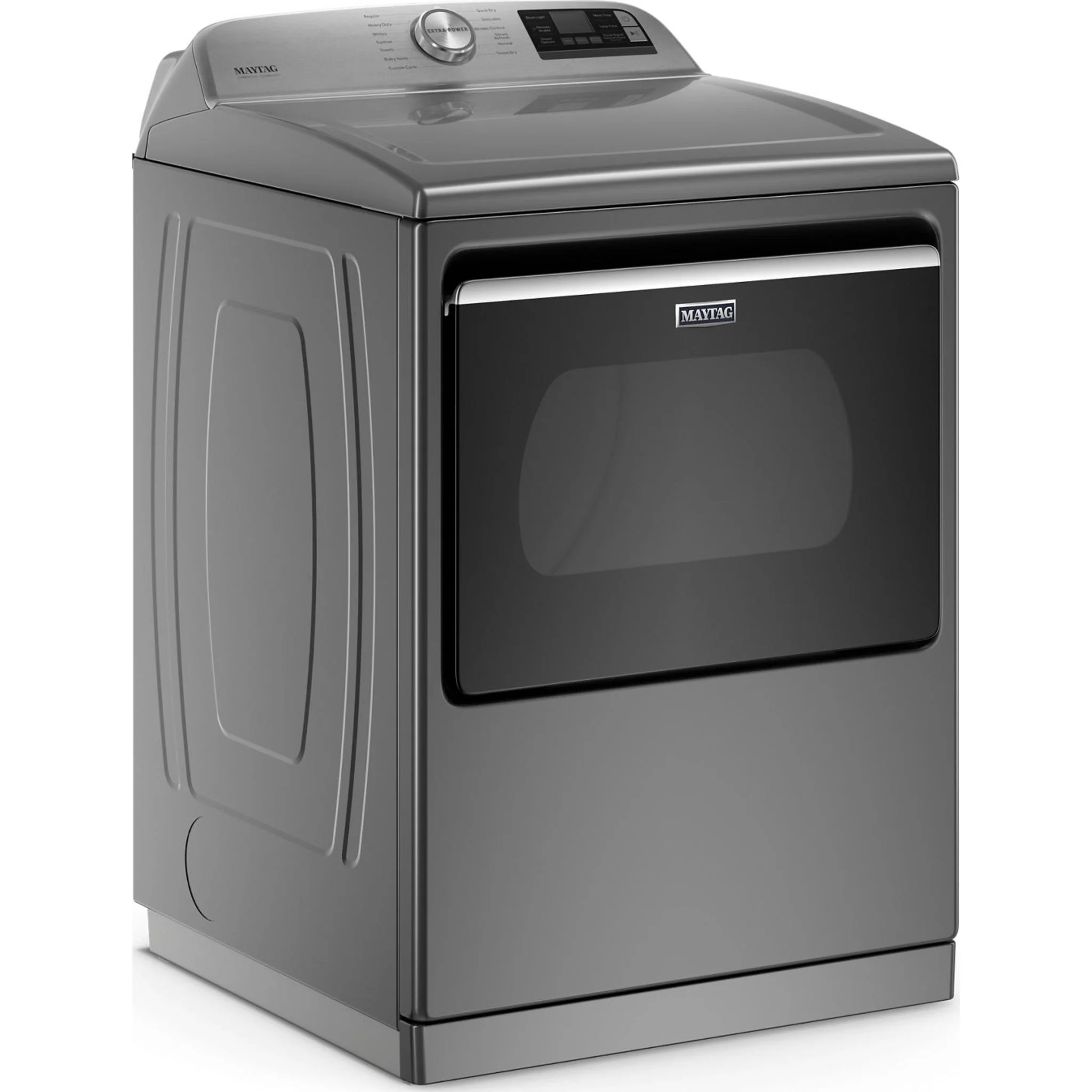 Maytag Smart Top Load Electric Dryer with Extra Power Button - 7.4 cu.ft. - Metallic Slate (YMED7230HC) - Image 8