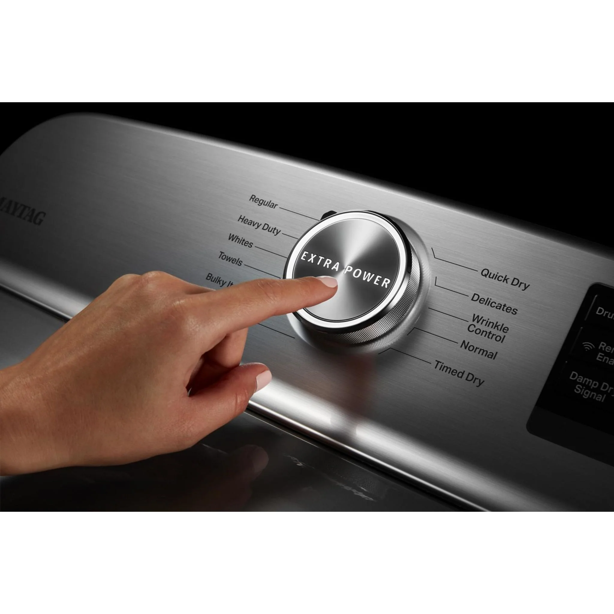 Maytag Smart Top Load Gas Dryer with Extra Power Button - 7.4 cu.ft. - Metallic Slate (MGD6230HC) - Image 16