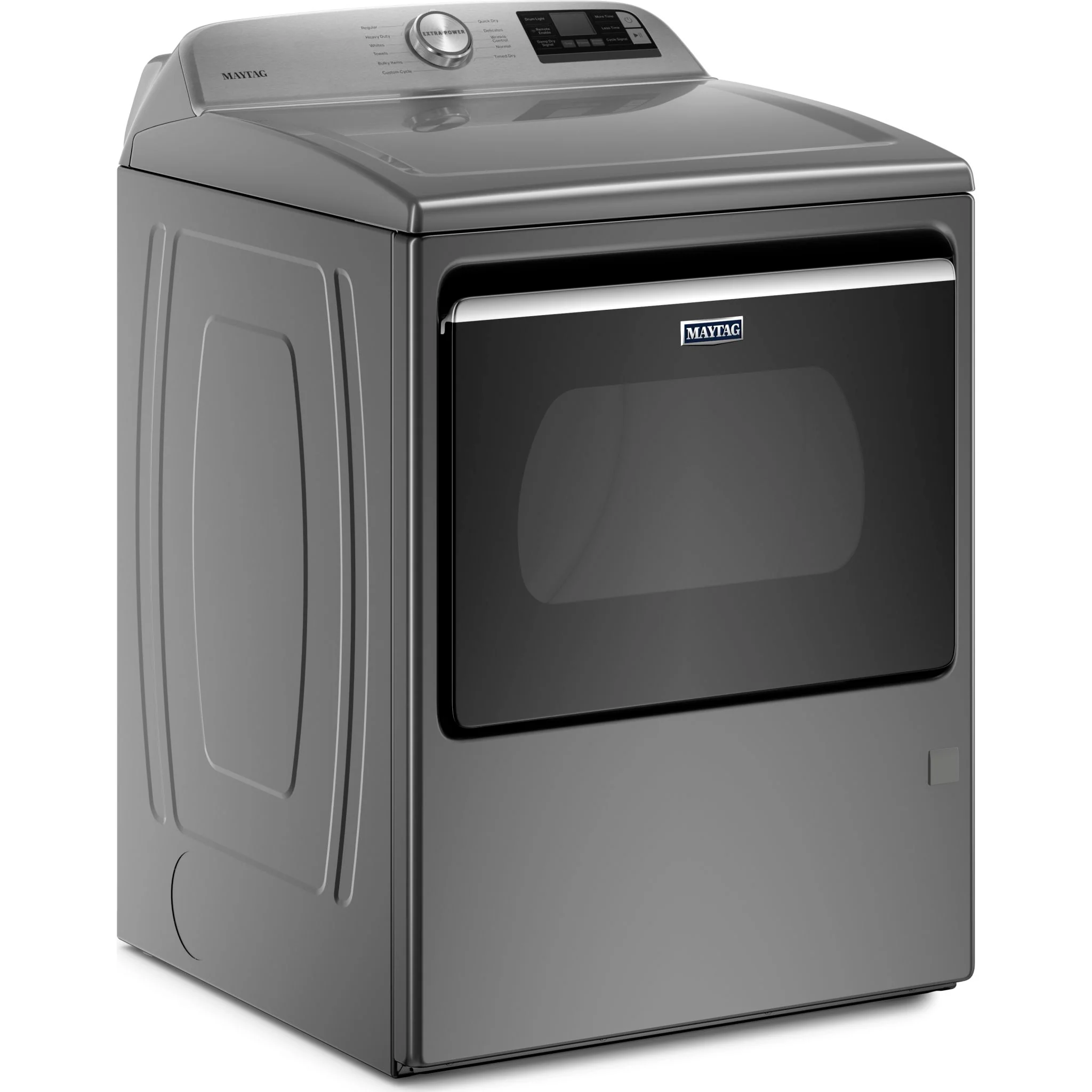 Maytag Smart Top Load Gas Dryer with Extra Power Button - 7.4 cu.ft. - Metallic Slate (MGD6230HC) - Image 2