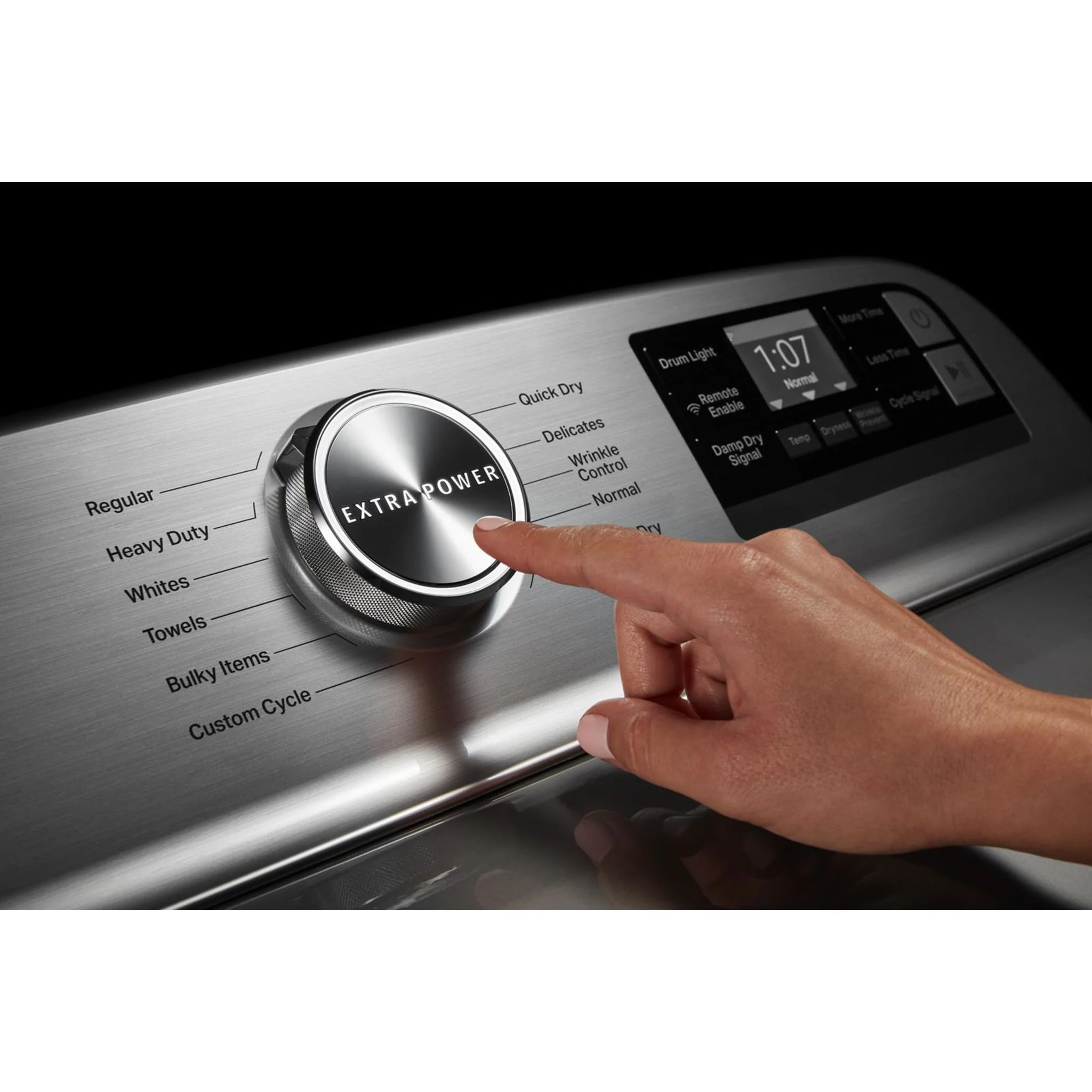 Maytag Smart Top Load Gas Dryer with Extra Power Button - 7.4 cu.ft. - Metallic Slate (MGD6230HC) - Image 21