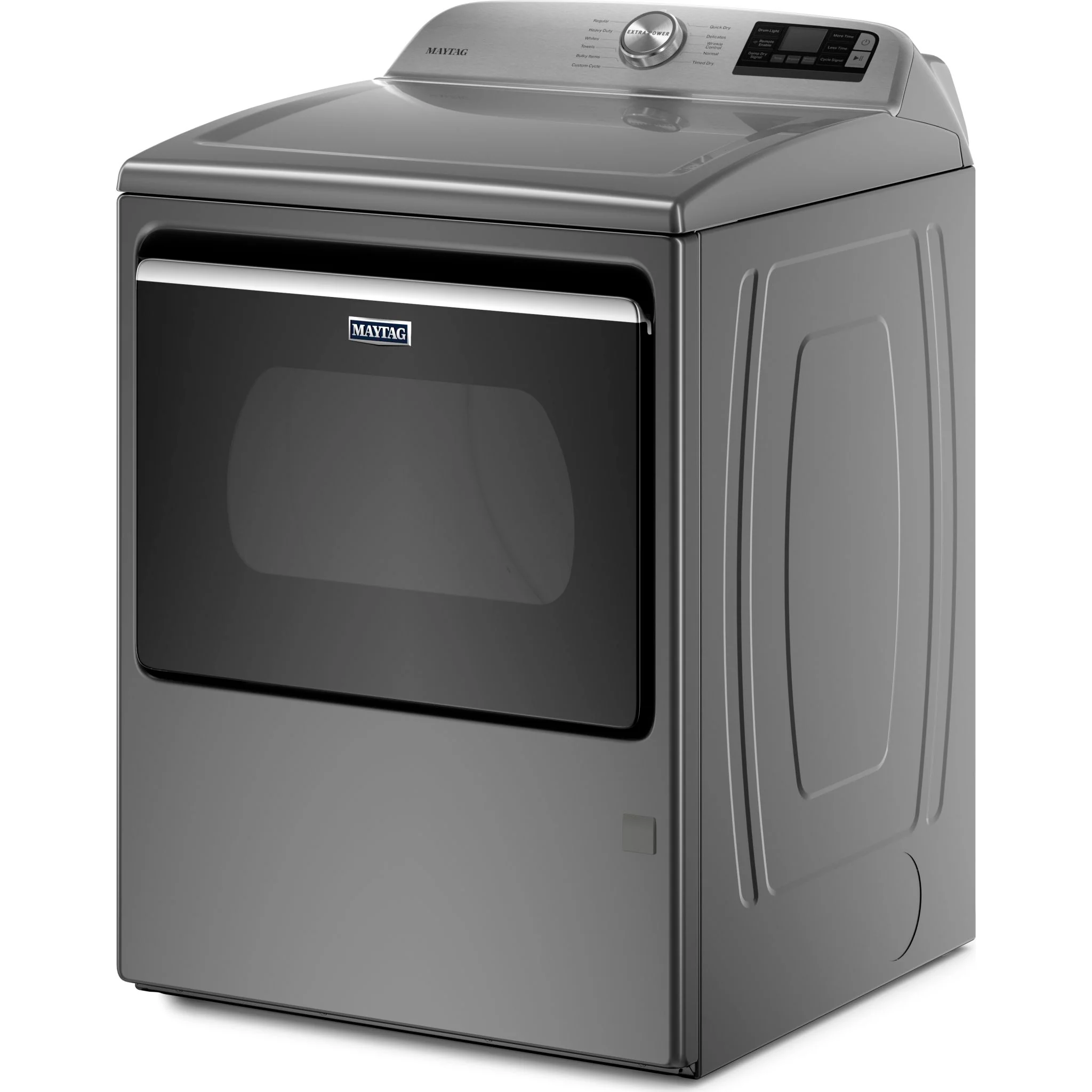 Maytag Smart Top Load Gas Dryer with Extra Power Button - 7.4 cu.ft. - Metallic Slate (MGD6230HC) - Image 3