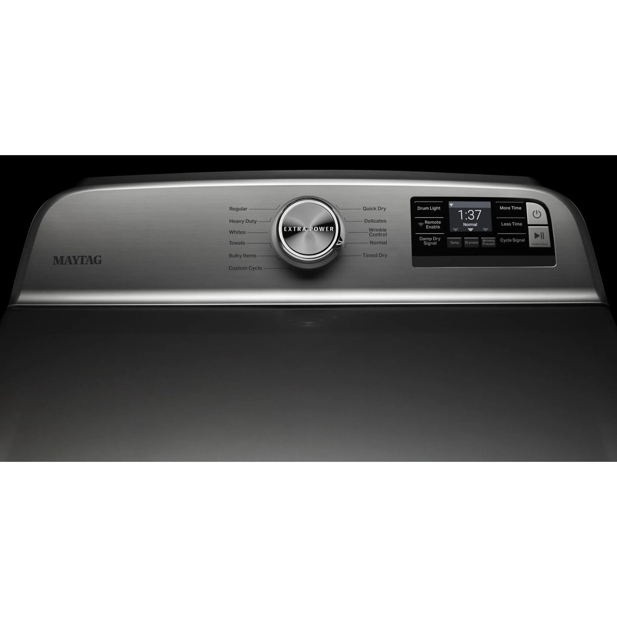 Maytag Smart Top Load Gas Dryer with Extra Power Button - 7.4 cu.ft. - Metallic Slate (MGD6230HC) - Image 40