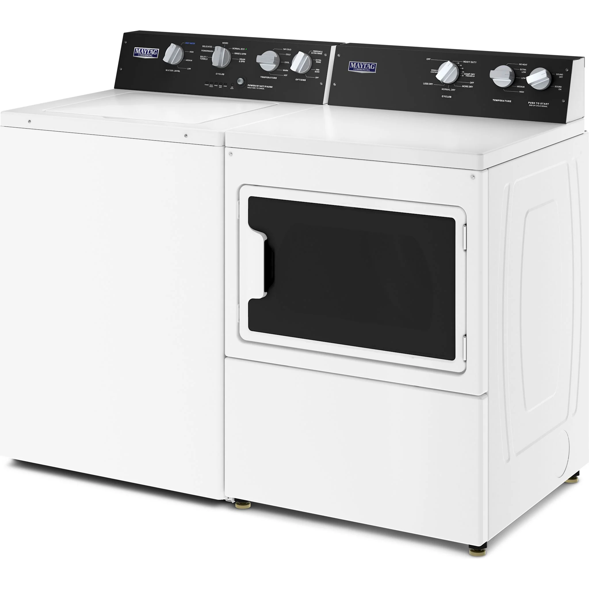 Maytag Commercial-Grade Top Load Pair with Gas Dryer (MVWP586GW-MGDP586KW ) - Image 2