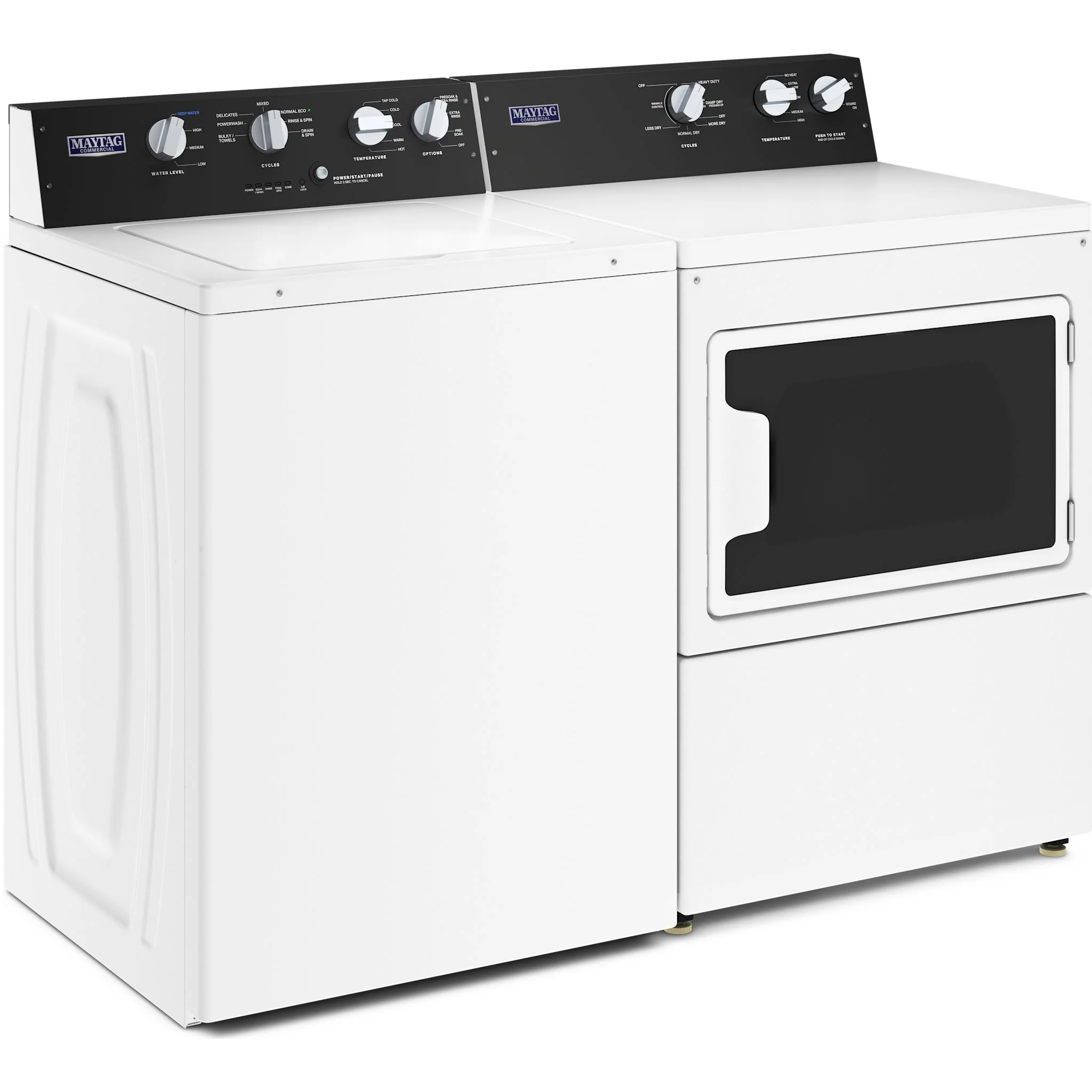 Maytag Commercial-Grade Top Load Pair with Gas Dryer (MVWP586GW-MGDP586KW ) - Image 3