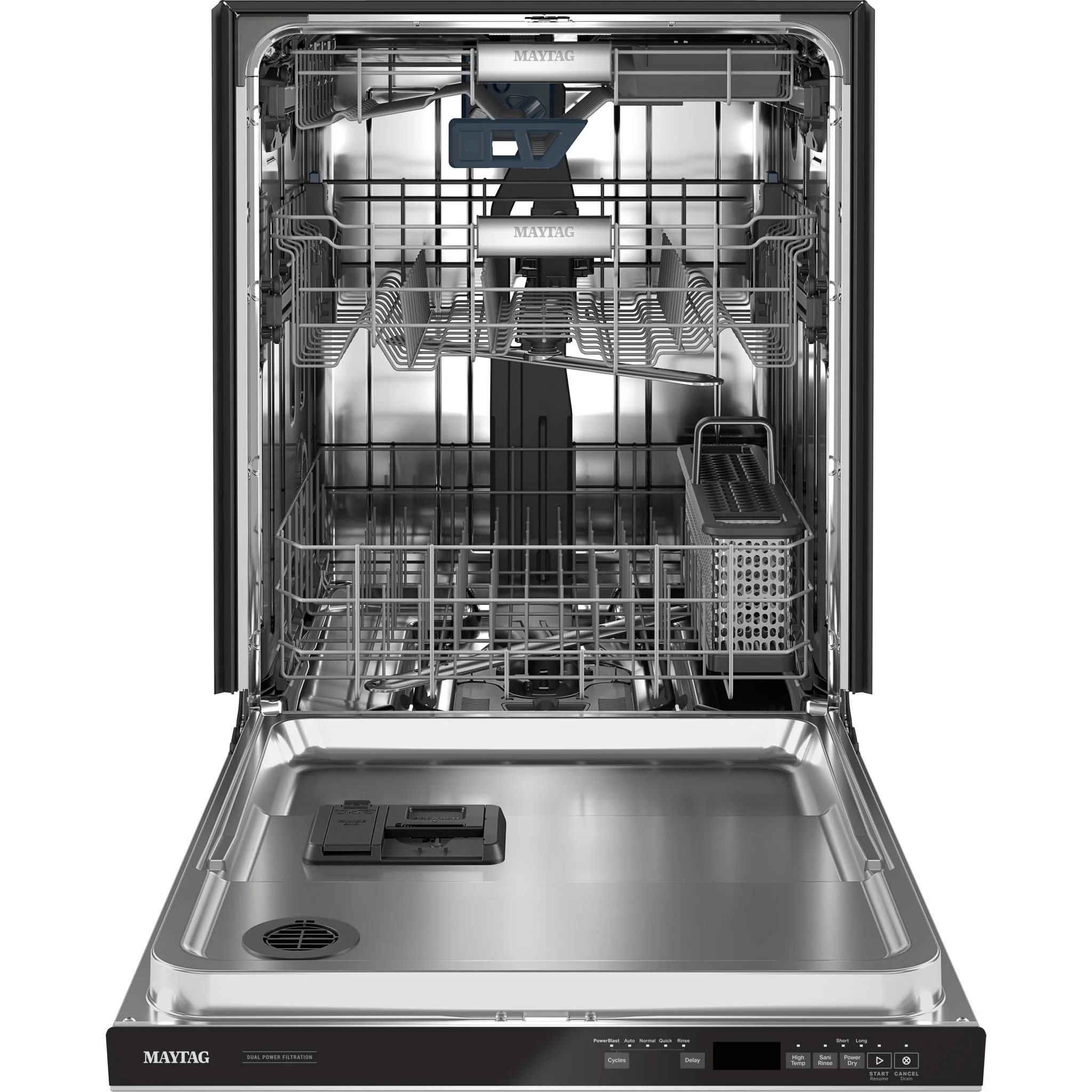 Maytag Top control dishwasher with Third Level Rack and Dual Power Filtration - Stainless Steel (MDB9979SKZ) - Image 4