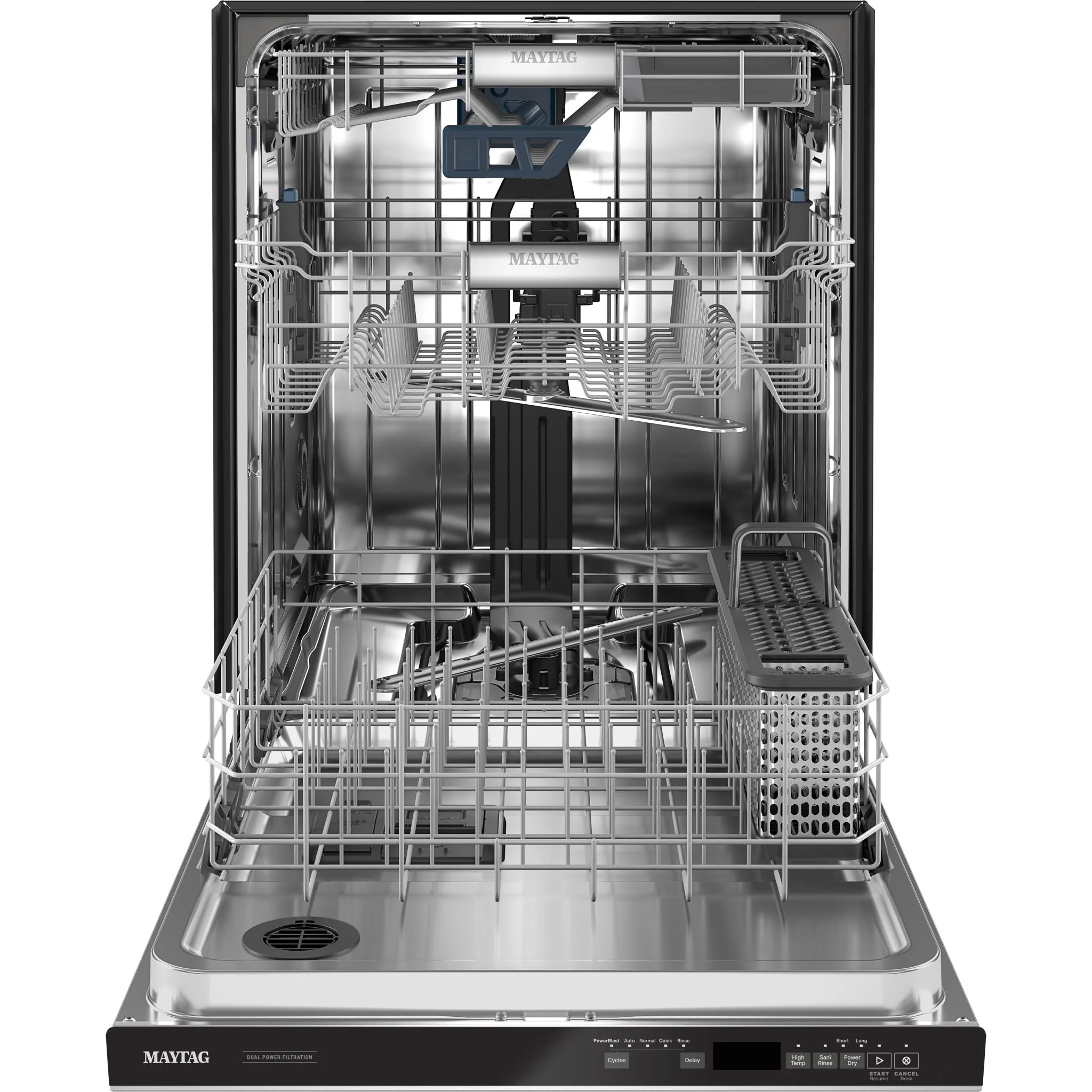 Maytag Top control dishwasher with Third Level Rack and Dual Power Filtration - Stainless Steel (MDB9979SKZ) - Image 5