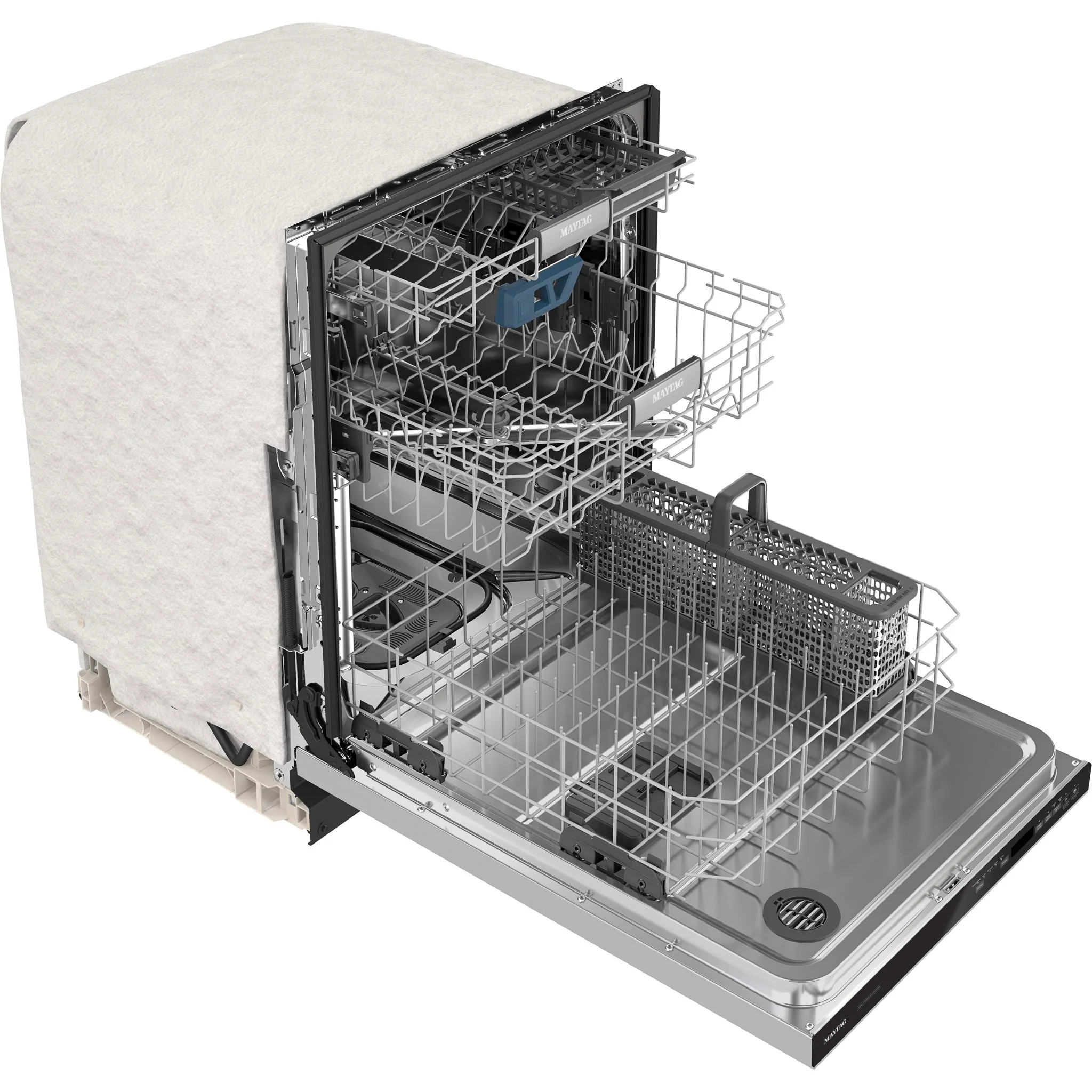 Maytag Top control dishwasher with Third Level Rack and Dual Power Filtration - Stainless Steel (MDB9979SKZ) - Image 6