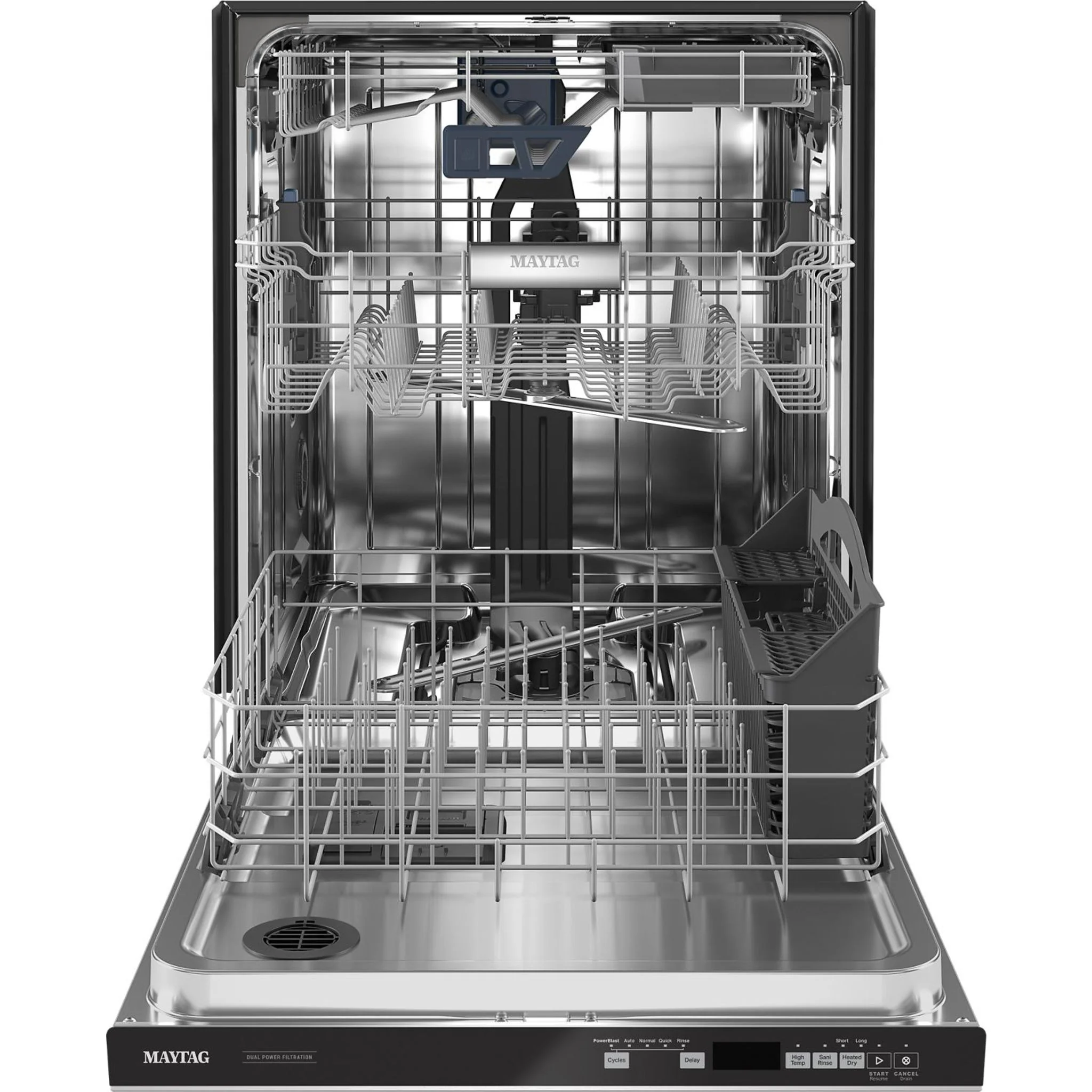 Maytag Top Control Dishwasher with Dual Power Filtration, Power  Cycle and 3rd Level Rack - Stainless Steel (MDB8959SKZ) - Image 27