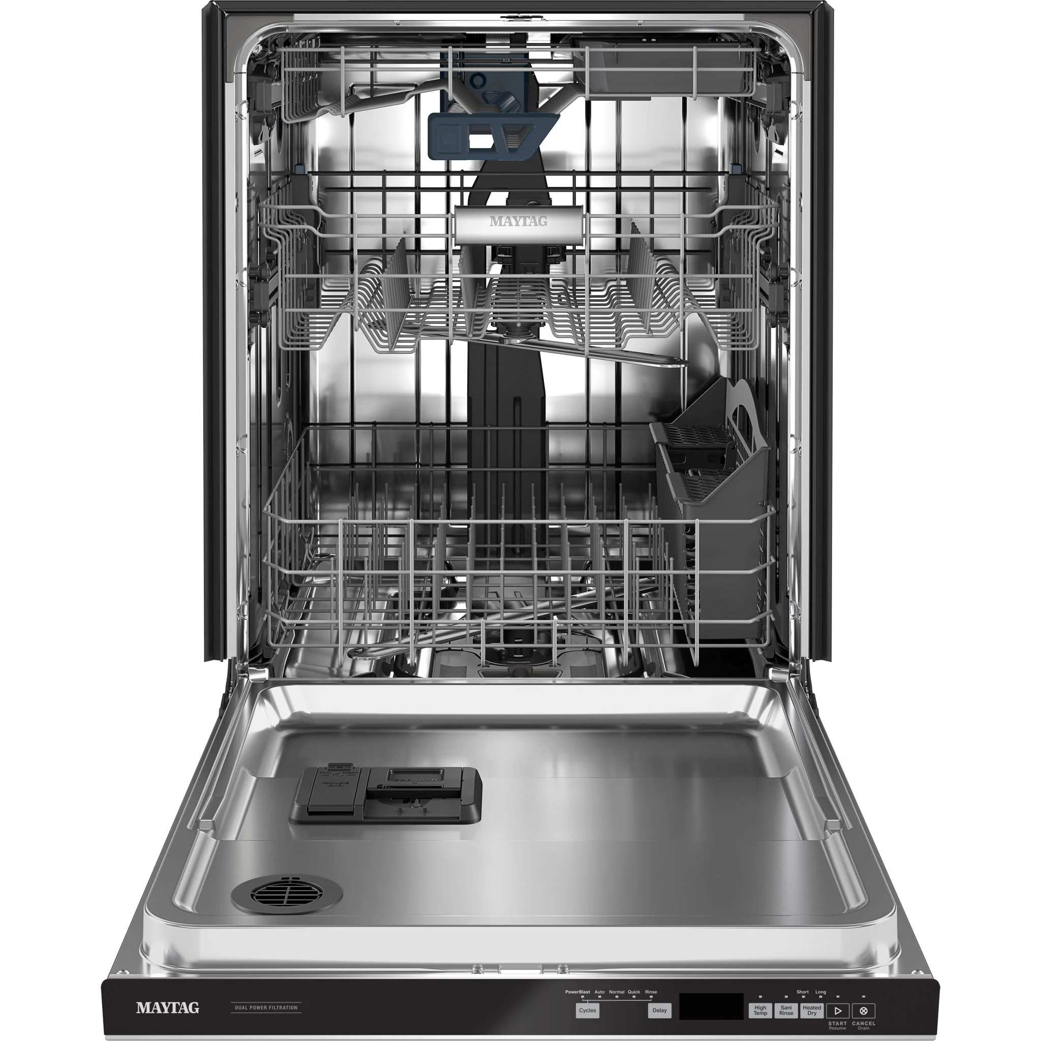 Maytag Top Control Dishwasher with Dual Power Filtration, Power  Cycle and 3rd Level Rack - Stainless Steel (MDB8959SKZ) - Image 4