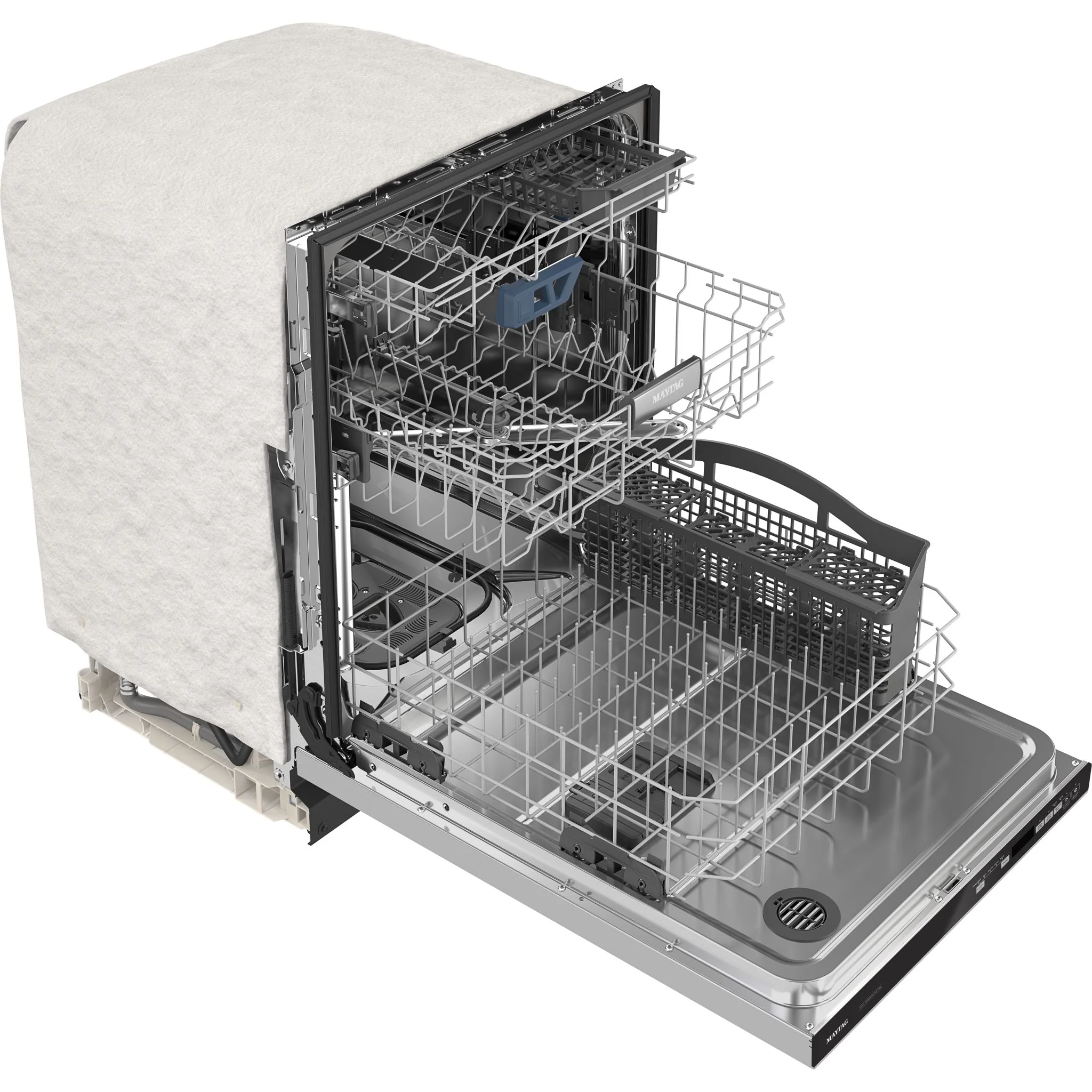 Maytag Top Control Dishwasher with Dual Power Filtration, Power  Cycle and 3rd Level Rack - Stainless Steel (MDB8959SKZ) - Image 6
