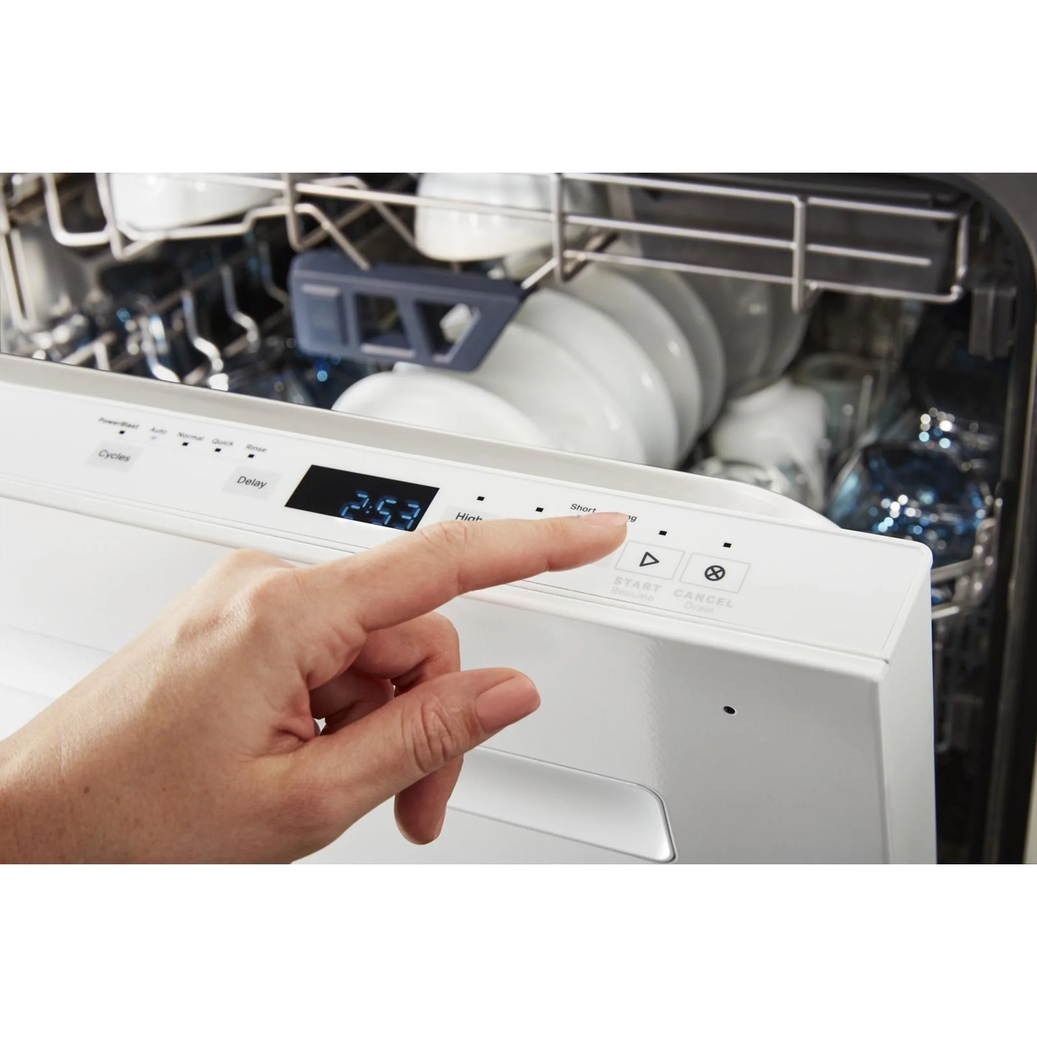 Maytag 24A€ Top Control Dishwasher with Dual Power Filtration, Power  Cycle and 3rd Level Rack - 47 dBA - White (MDB8959SKW) - Image 39