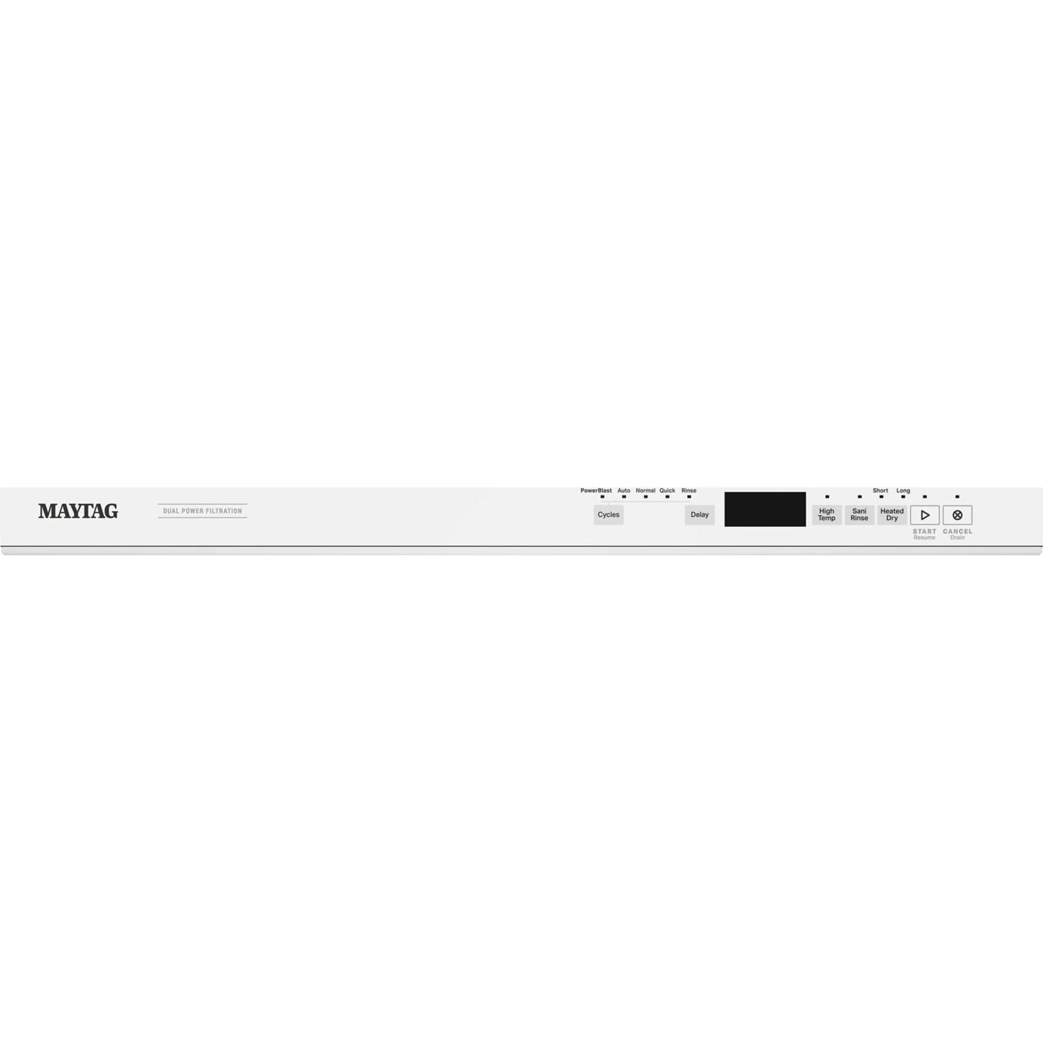 Maytag 24A€ Top Control Dishwasher with Dual Power Filtration, Power  Cycle and 3rd Level Rack - 47 dBA - White (MDB8959SKW) - Image 8