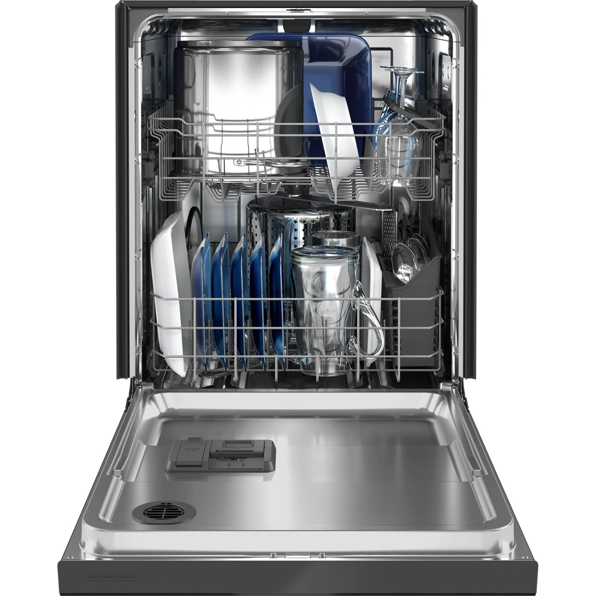 Maytag Stainless steel tub dishwasher with Dual Power Filtration -Black (MDB4949SKB) - Image 3