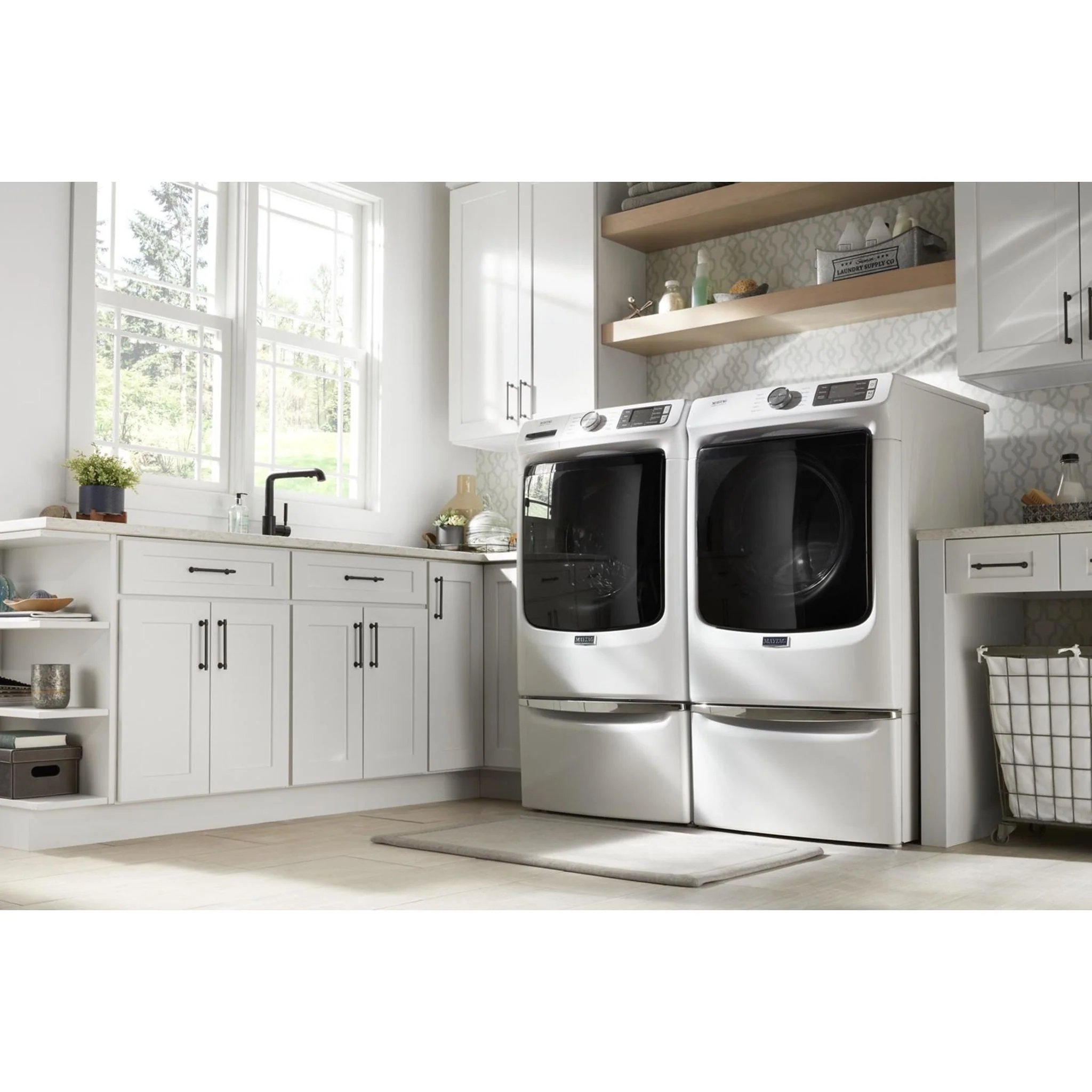 Maytag Front Load Electric Dryer with Extra Power and Quick Dry cycle - 7.3 cu. ft. -White (YMED5630HW) - Image 3