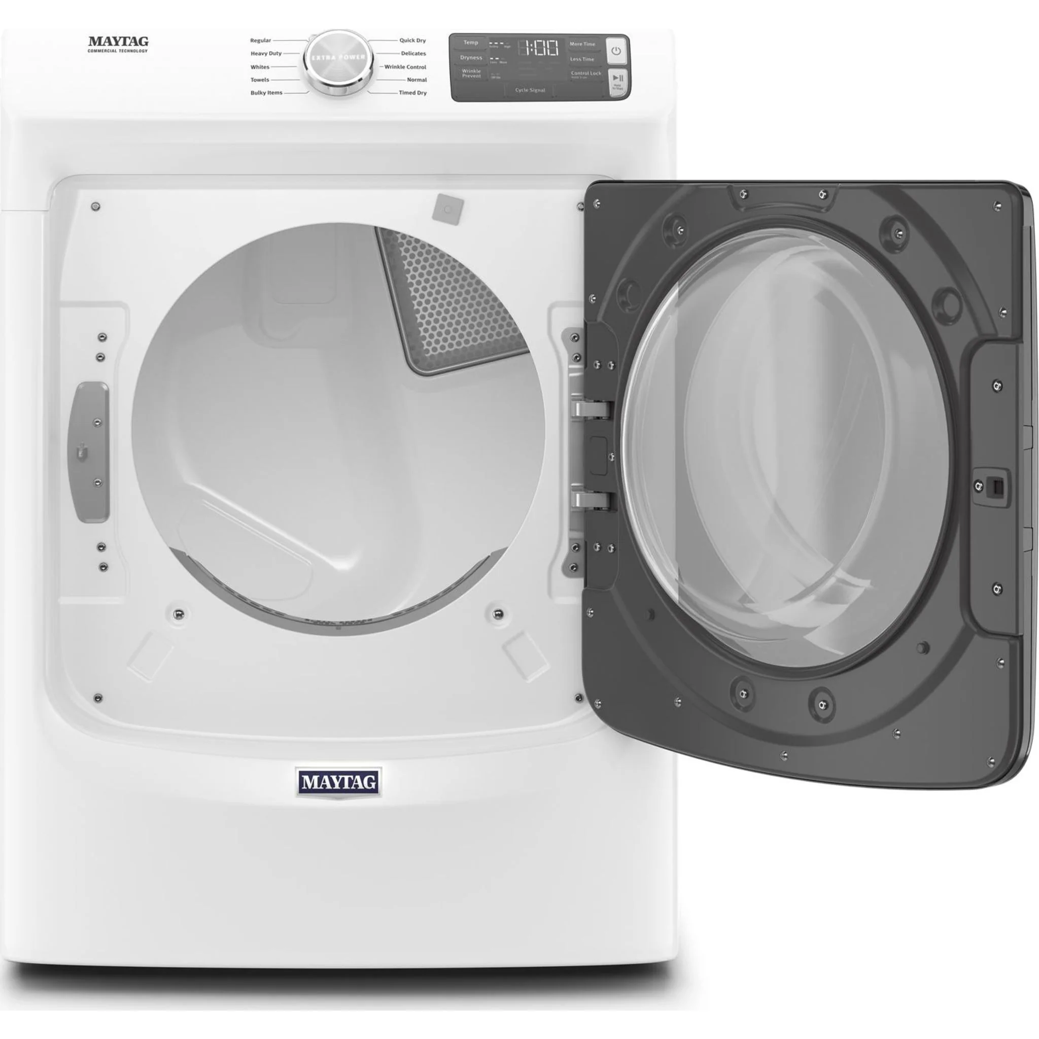 Maytag Front Load Electric Dryer with Extra Power and Quick Dry cycle - 7.3 cu. ft. -White (YMED5630HW) - Image 6