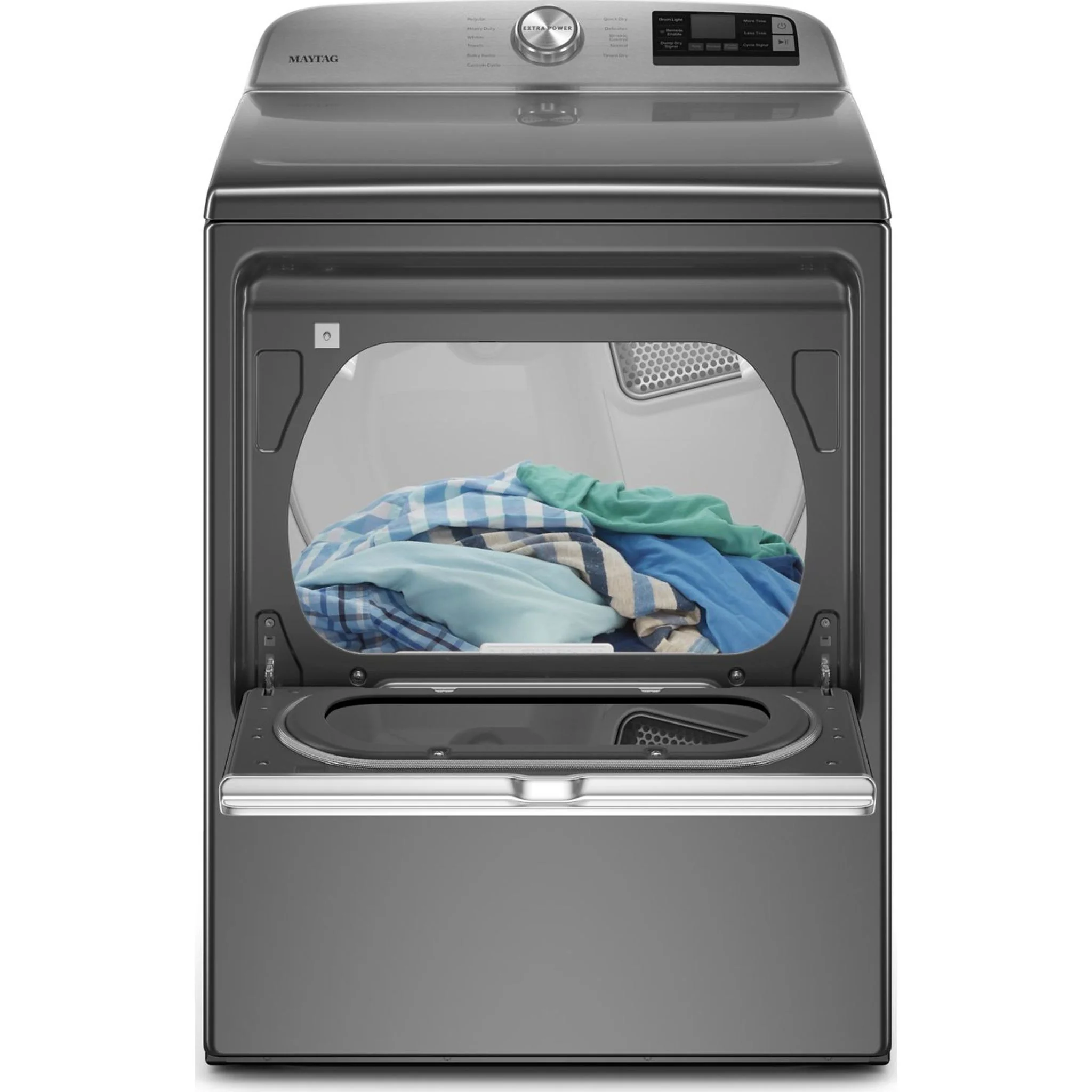 Maytag Smart Top Load Electric Dryer with Extra Power Button - 7.4 cu.ft. - Metallic Slate (YMED6230HC) - Image 21