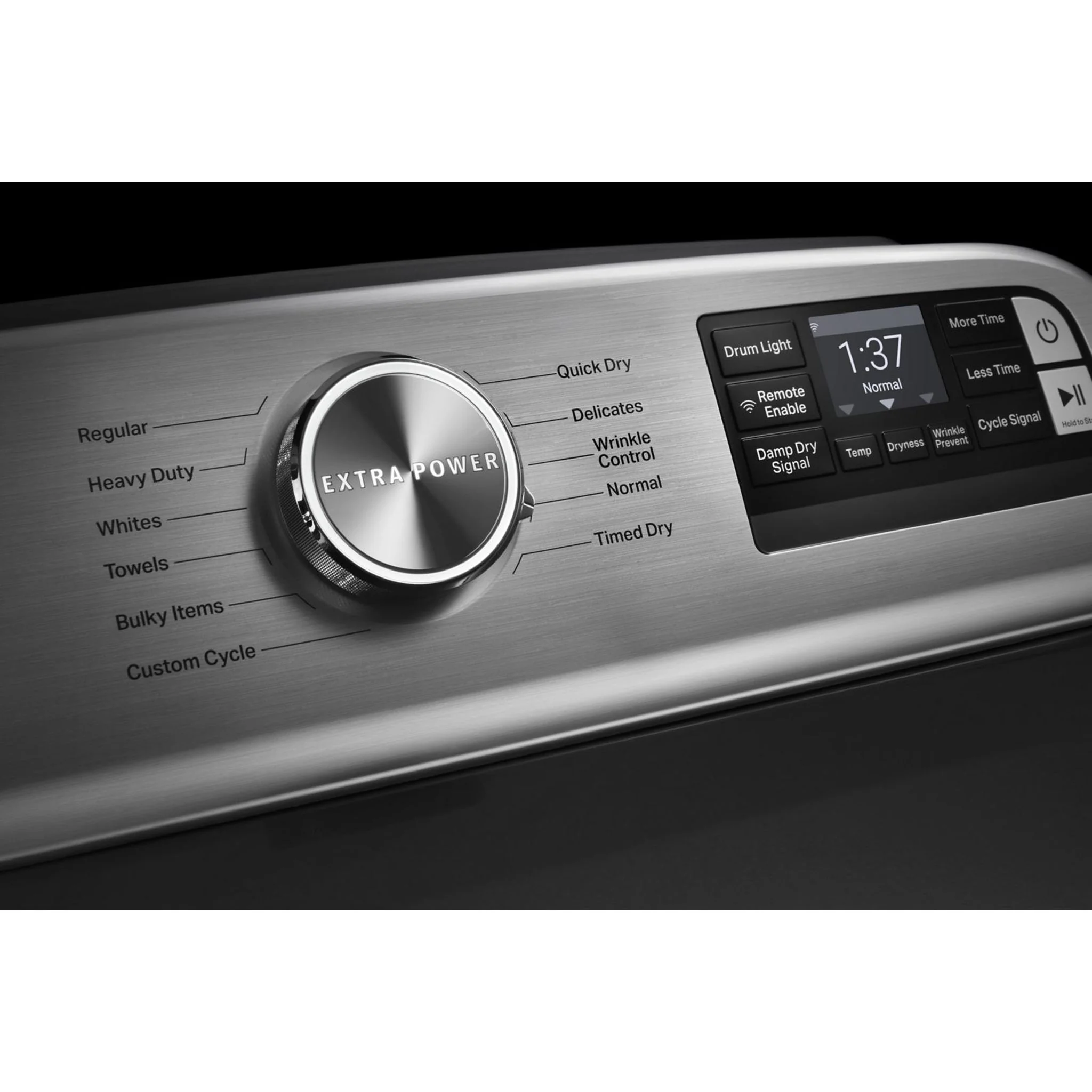 Maytag Smart Top Load Electric Dryer with Extra Power Button - 7.4 cu.ft. - Metallic Slate (YMED6230HC) - Image 25