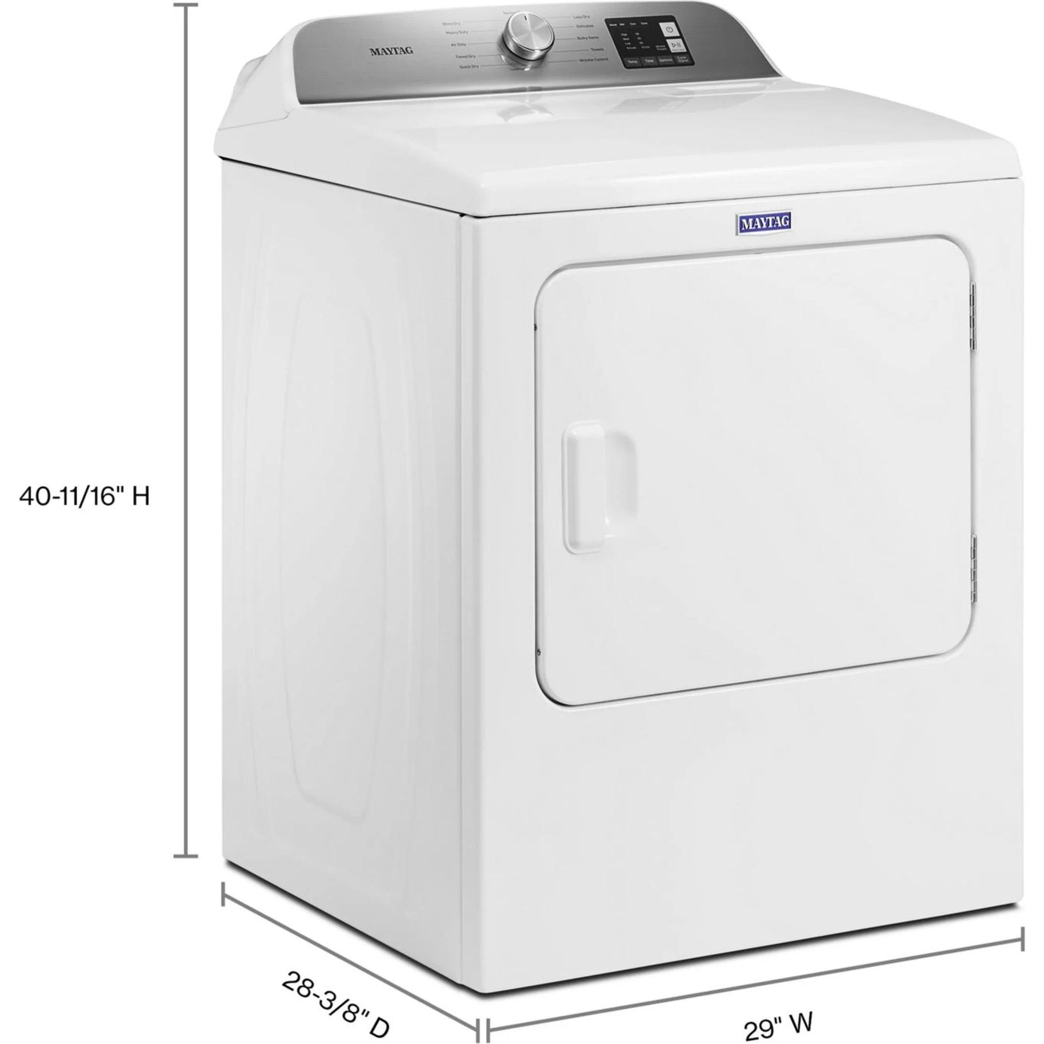 Maytag Top Load Electric Dryer with Advanced Moisture Sensing - 7.0 cu. ft. (YMED6200KW) - Image 15