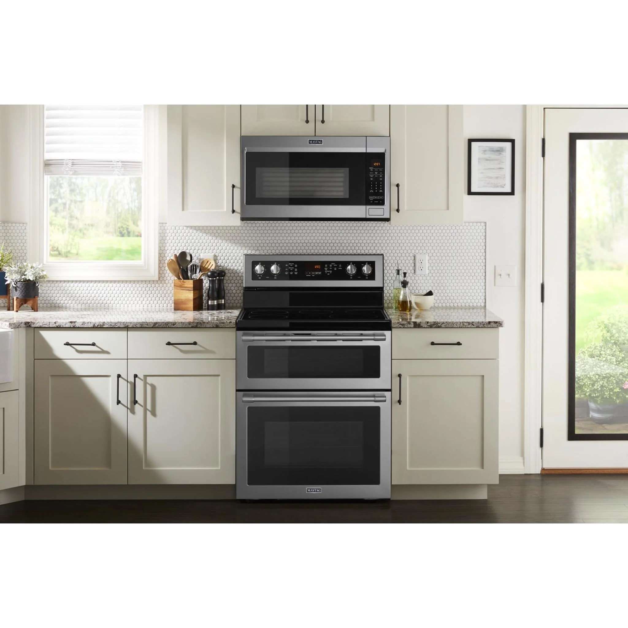 Maytag 30-Inch Wide Double Oven Electric Range With True Convection - 6.7 Cu. Ft. -Stainless Steel (YMET8800FZ) - Image 16