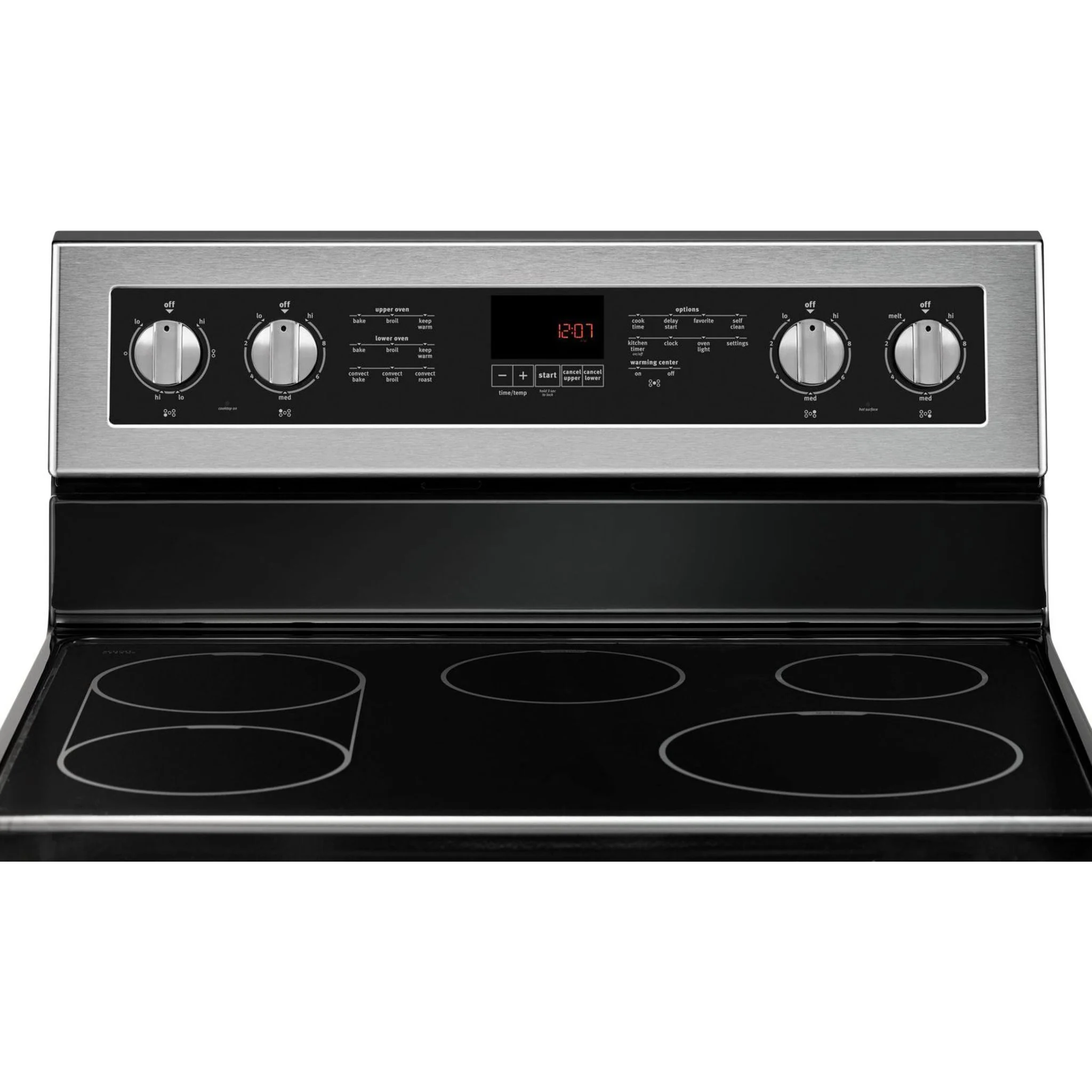 Maytag 30-Inch Wide Double Oven Electric Range With True Convection - 6.7 Cu. Ft. -Stainless Steel (YMET8800FZ) - Image 18