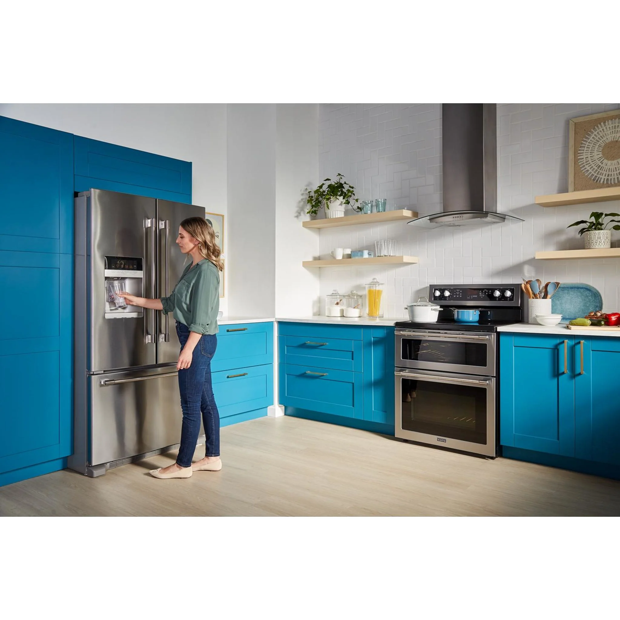 Maytag 30-Inch Wide Double Oven Electric Range With True Convection - 6.7 Cu. Ft. -Stainless Steel (YMET8800FZ) - Image 5