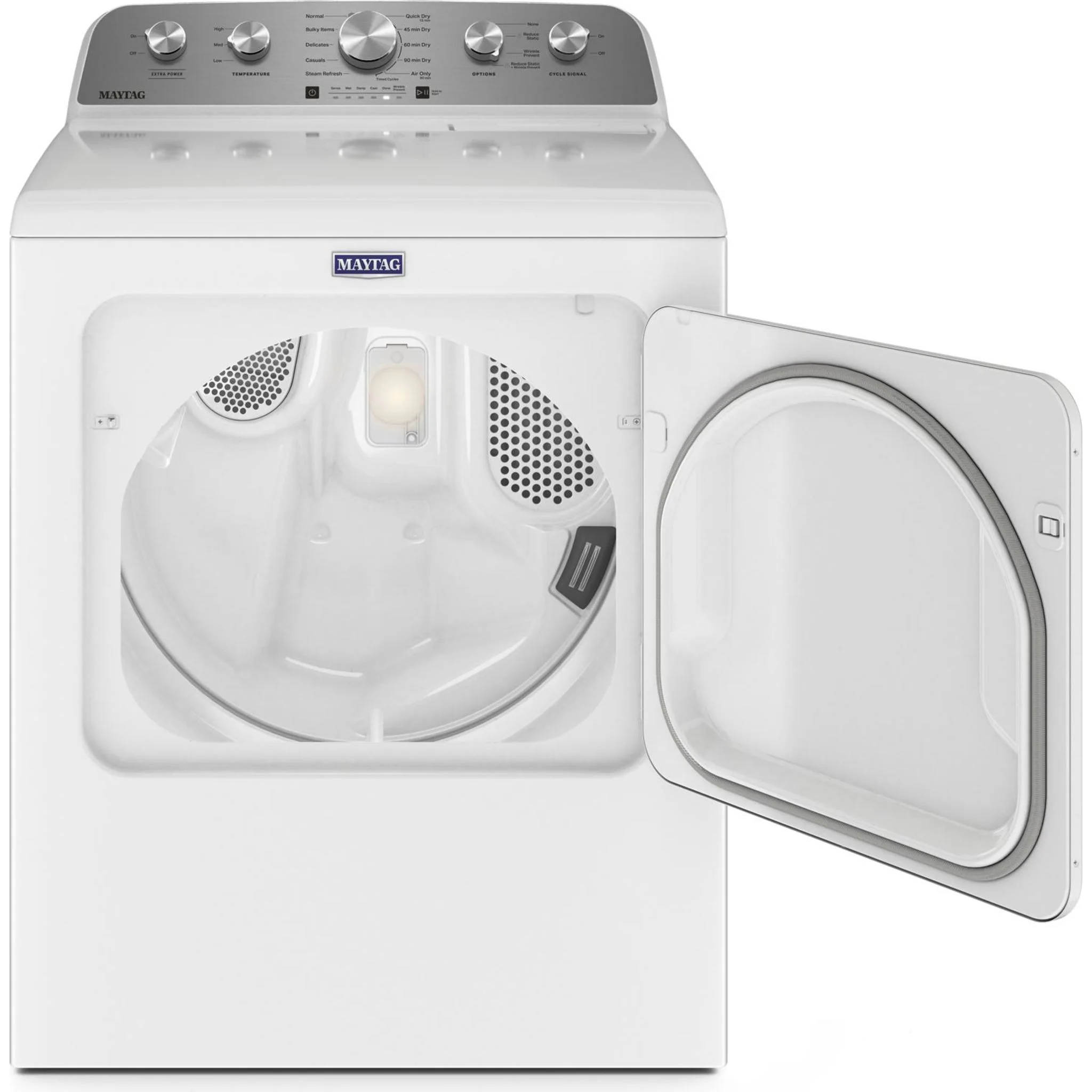 Maytag Top Load Electric Dryer with Steam-Enhanced Cycles - 7.0 cu. ft. -White (YMED5430MW) - Image 4