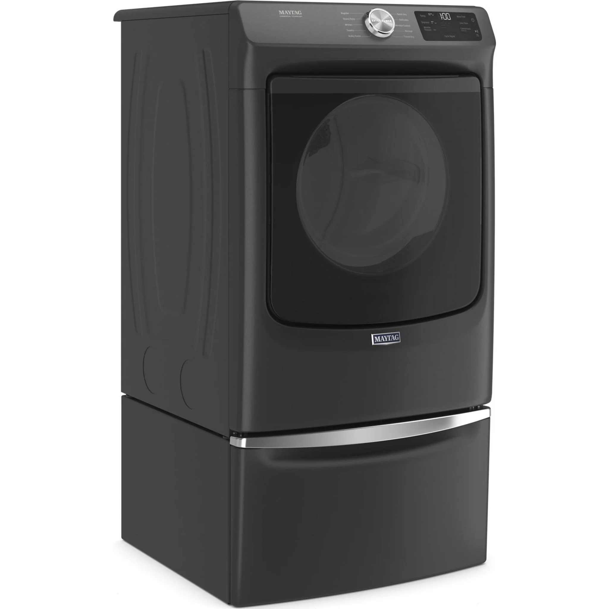 Maytag Front Load Electric Dryer with Extra Power and Quick Dry cycle - 7.3 cu. ft. -Volcano Black (YMED5630MBK) - Image 10