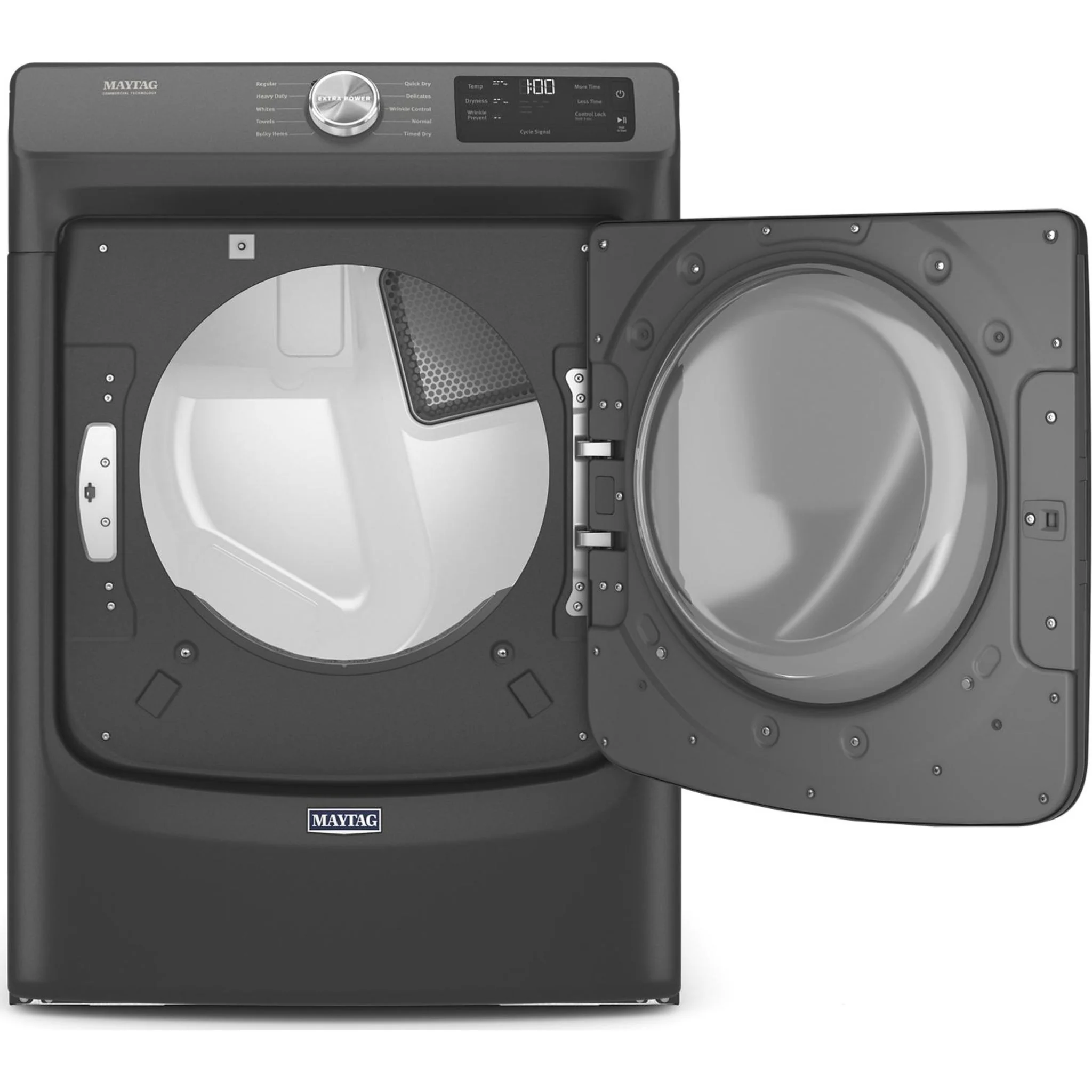 Maytag Front Load Electric Dryer with Extra Power and Quick Dry cycle - 7.3 cu. ft. -Volcano Black (YMED5630MBK) - Image 13